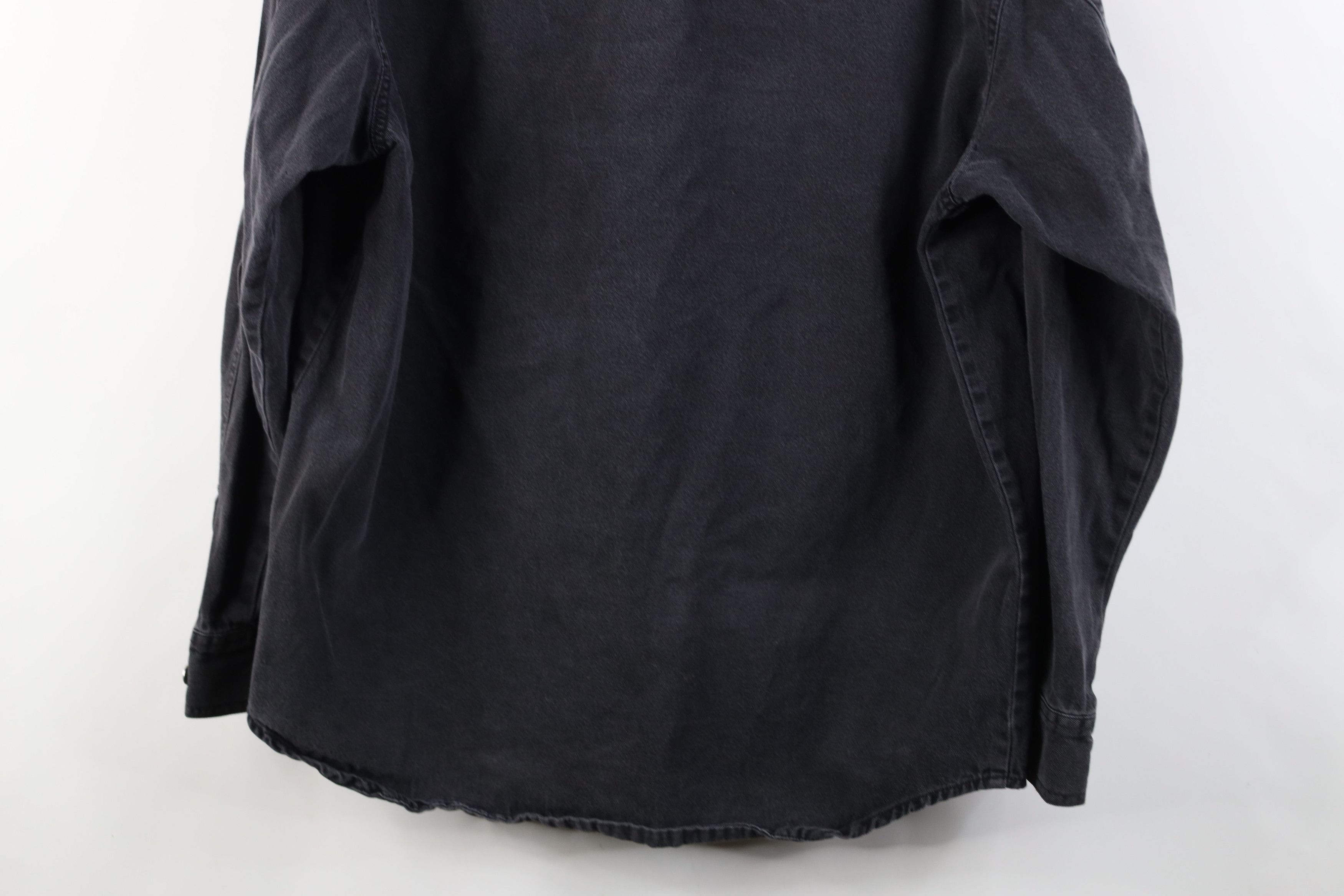 Levi's Vintage Y2K 2003 Levis Denim Jean Collared Buton Shirt Black Size US M / EU 48-50 / 2 - 17 Thumbnail