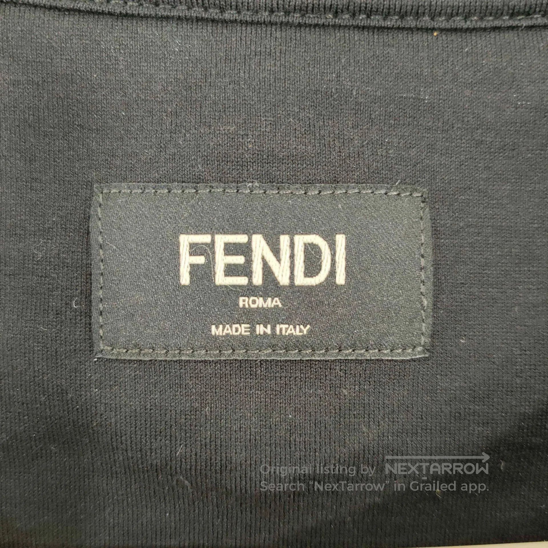 Fendi Fendi Men's Black Casual Short Sleeve T-shirt. Size US XS / EU 42 / 0 - 3 Thumbnail