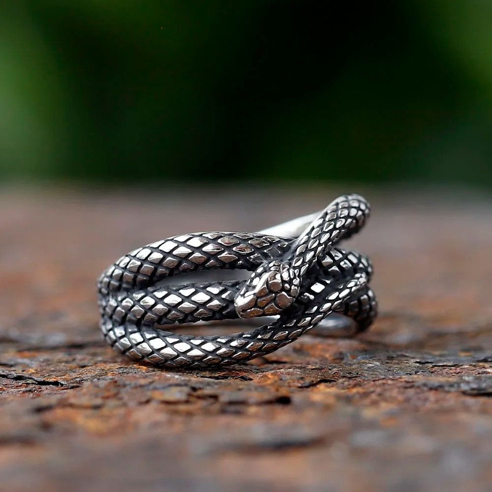 Jewelry 3D Snake Gothic Ring Size ONE SIZE - 5 Thumbnail