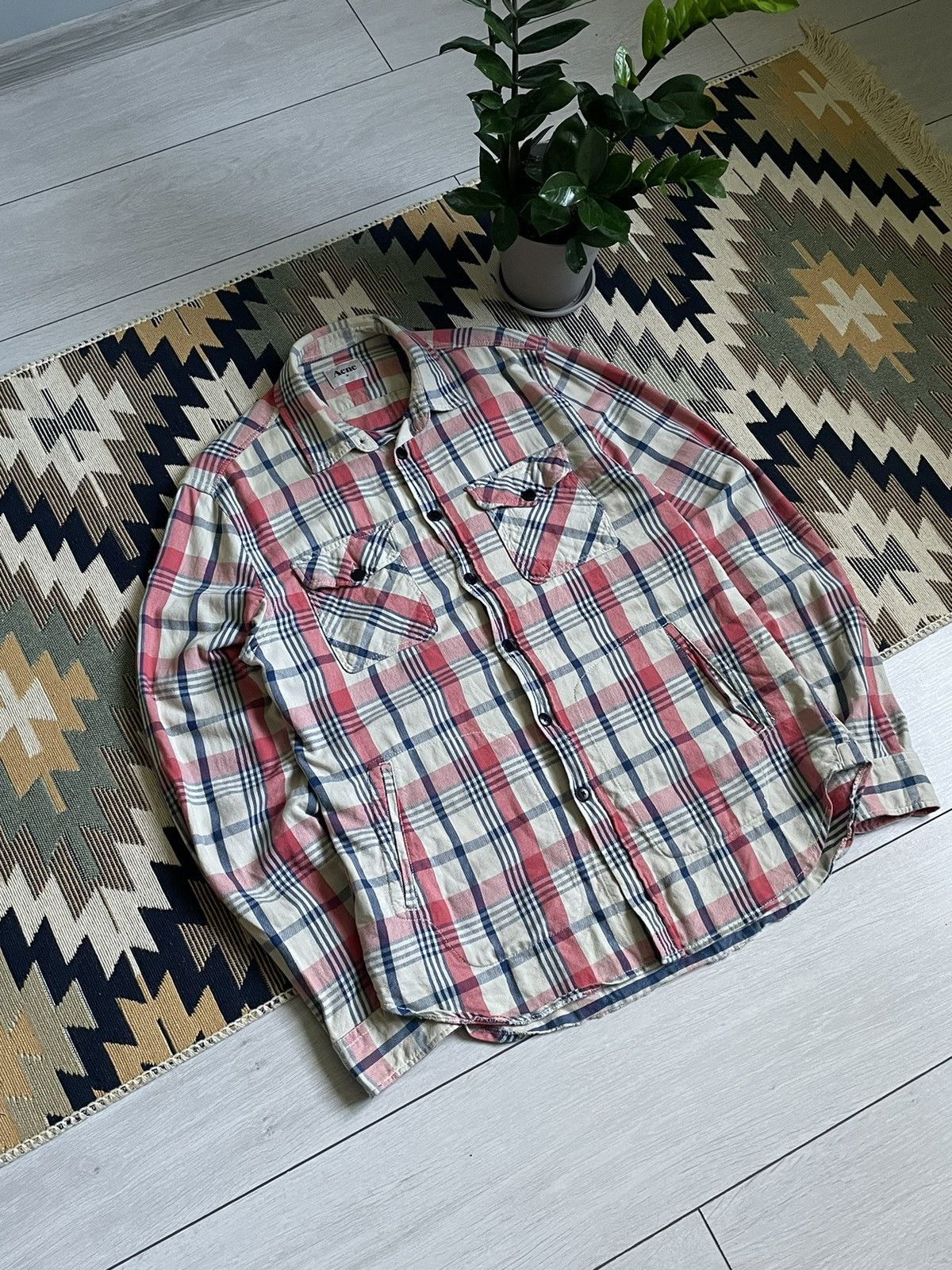 Acne Studios Acne Studios Ryan Check AW2011 Flannel Shirt Size US M / EU 48-50 / 2 - 3 Thumbnail