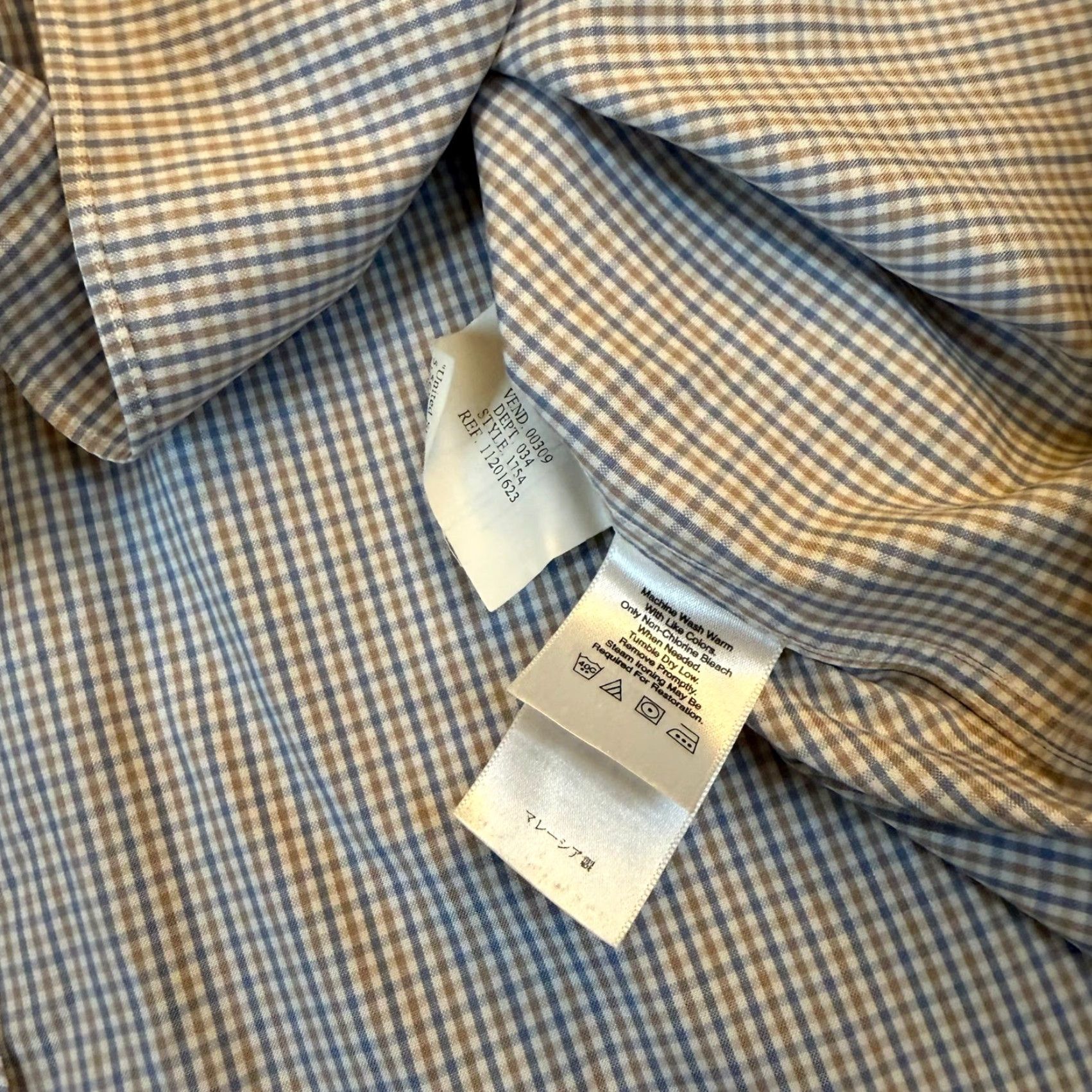 Eddie Bauer Eddie Bauer shirt Men XL Wrinkle Resistant Plaid Button Up Long Sleeve Dress Shirt Blue Check Casual Business Size US XL / EU 56 / 4 - 6 Thumbnail