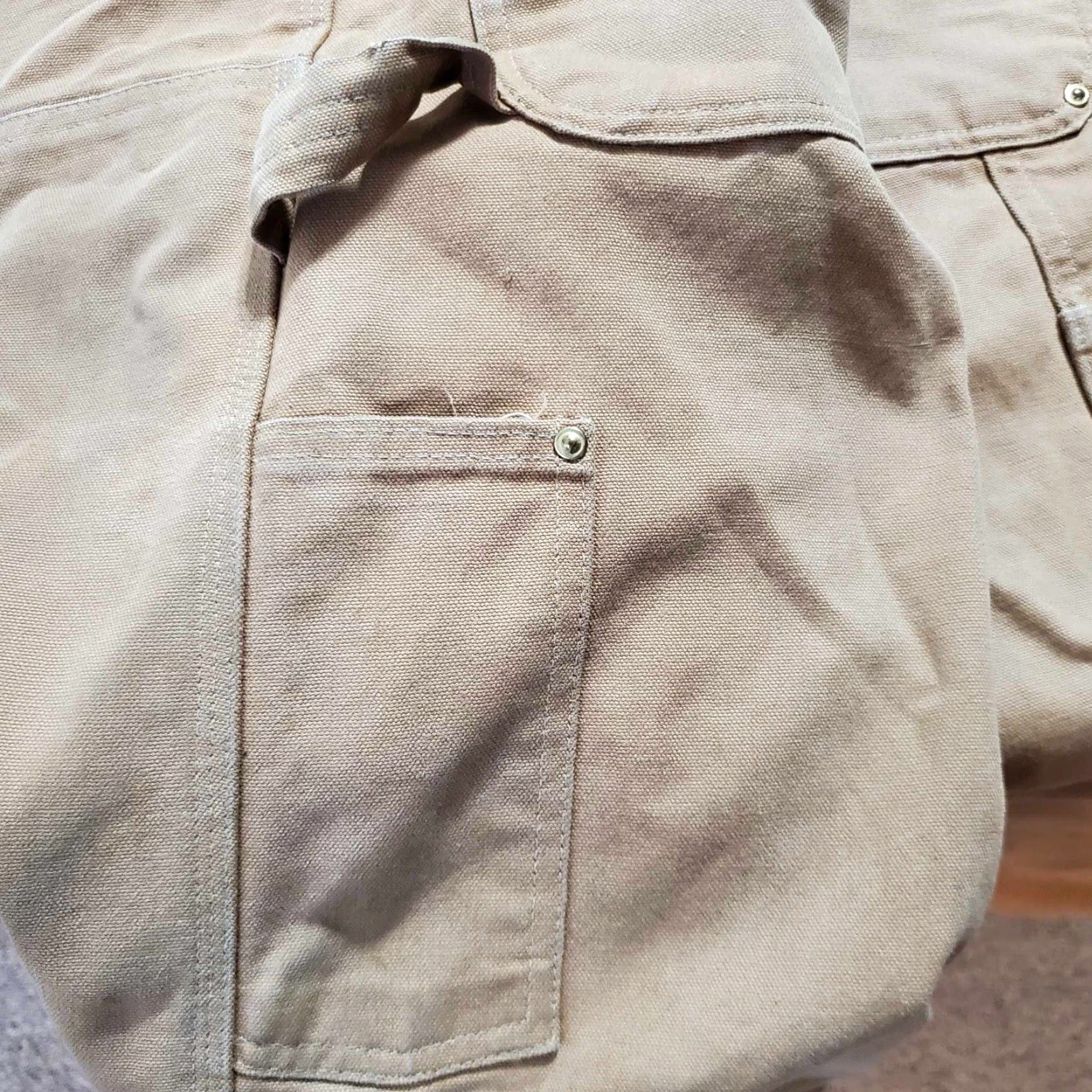 Carhartt VINTAGE Carhartt B01 Brown Canvas Double Knee Pants 40 X 31 Distressed Grunge USA Made Workwear Mens Carpenter Pants Size US 40 / EU 56 - 7 Thumbnail