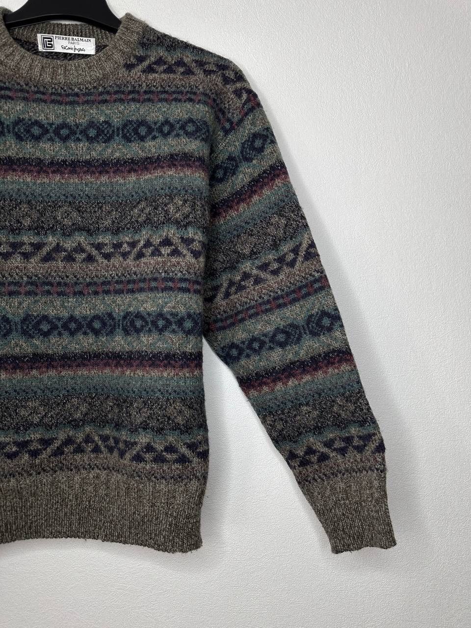 Pierre Balmain Pierre Balmain Paris Wool Blend Knit Sweater Patterned 90s Size US S / EU 44-46 / 1 - 5 Thumbnail