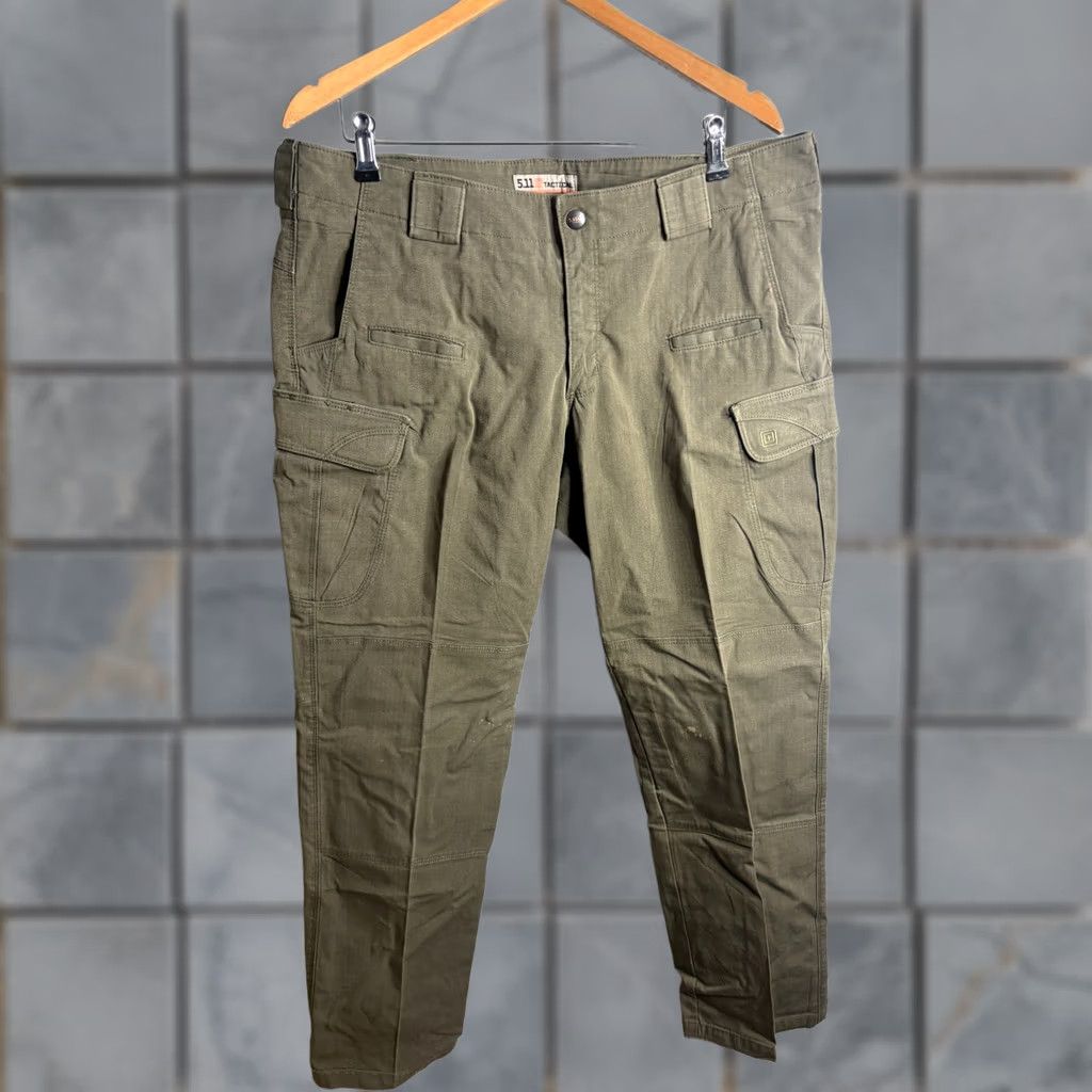 Vintage 5.11 Tactical Pants Womens 18 Regular Green Cargo Ripstop Outdoor Hiking Size 40" / US 18 - 1 Thumbnail