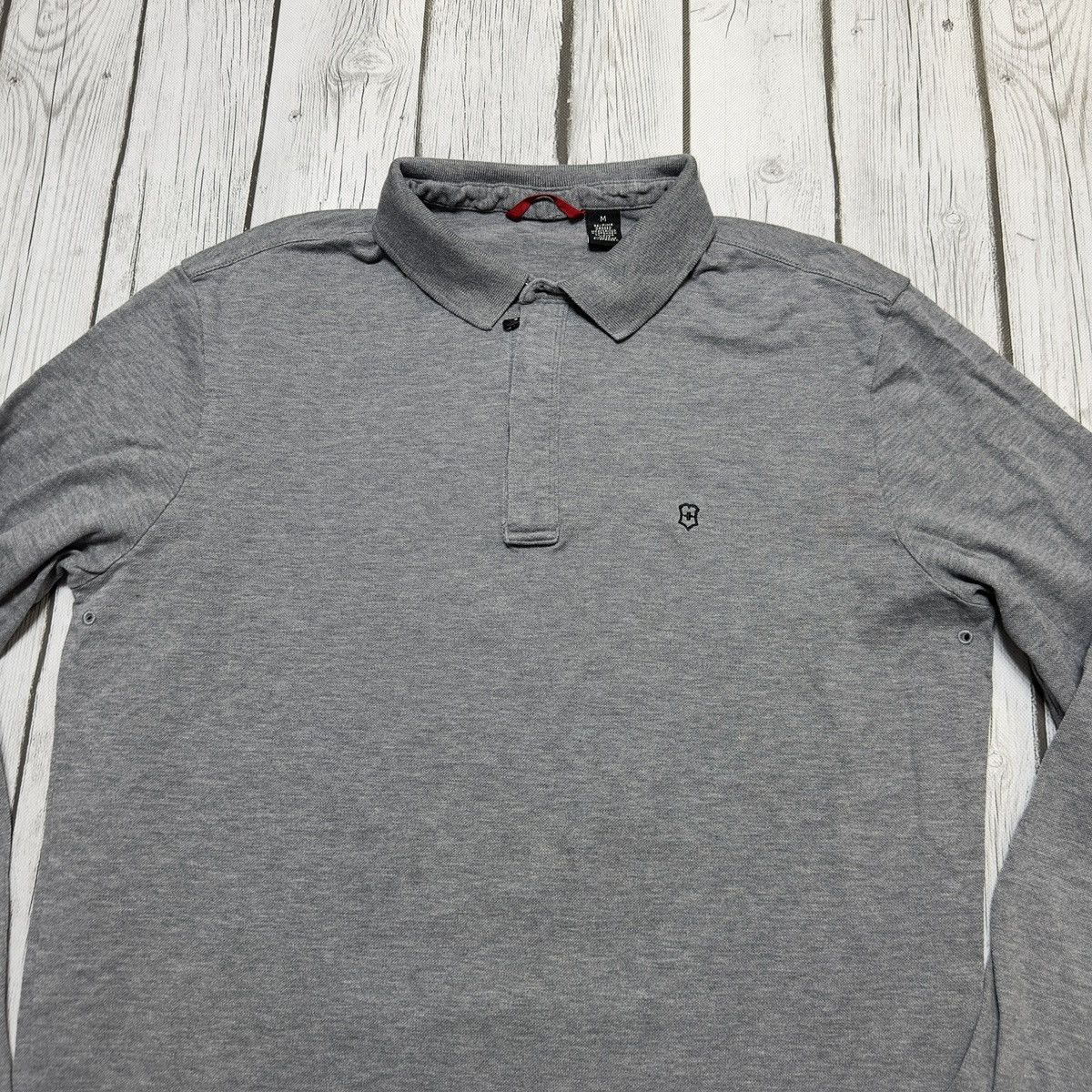 Victorinox Victorinox pima cotton long sleeve polo shirt Size US M / EU 48-50 / 2 - 3 Thumbnail
