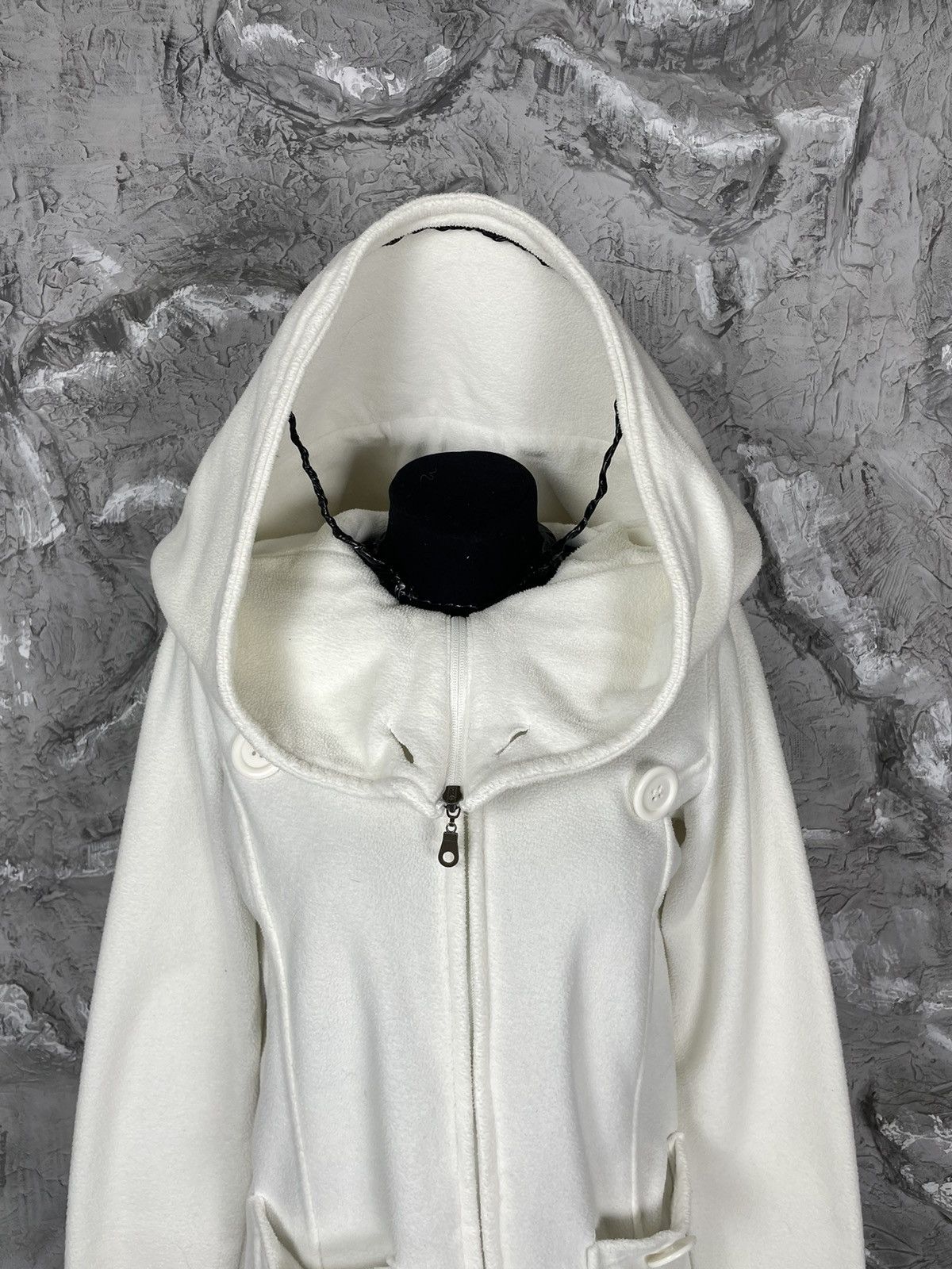 Japanese Brand Y2K Huuuge Hood Huge Buttons Hoodie LGB Japanese Style Size US M / EU 48-50 / 2 - 10 Thumbnail