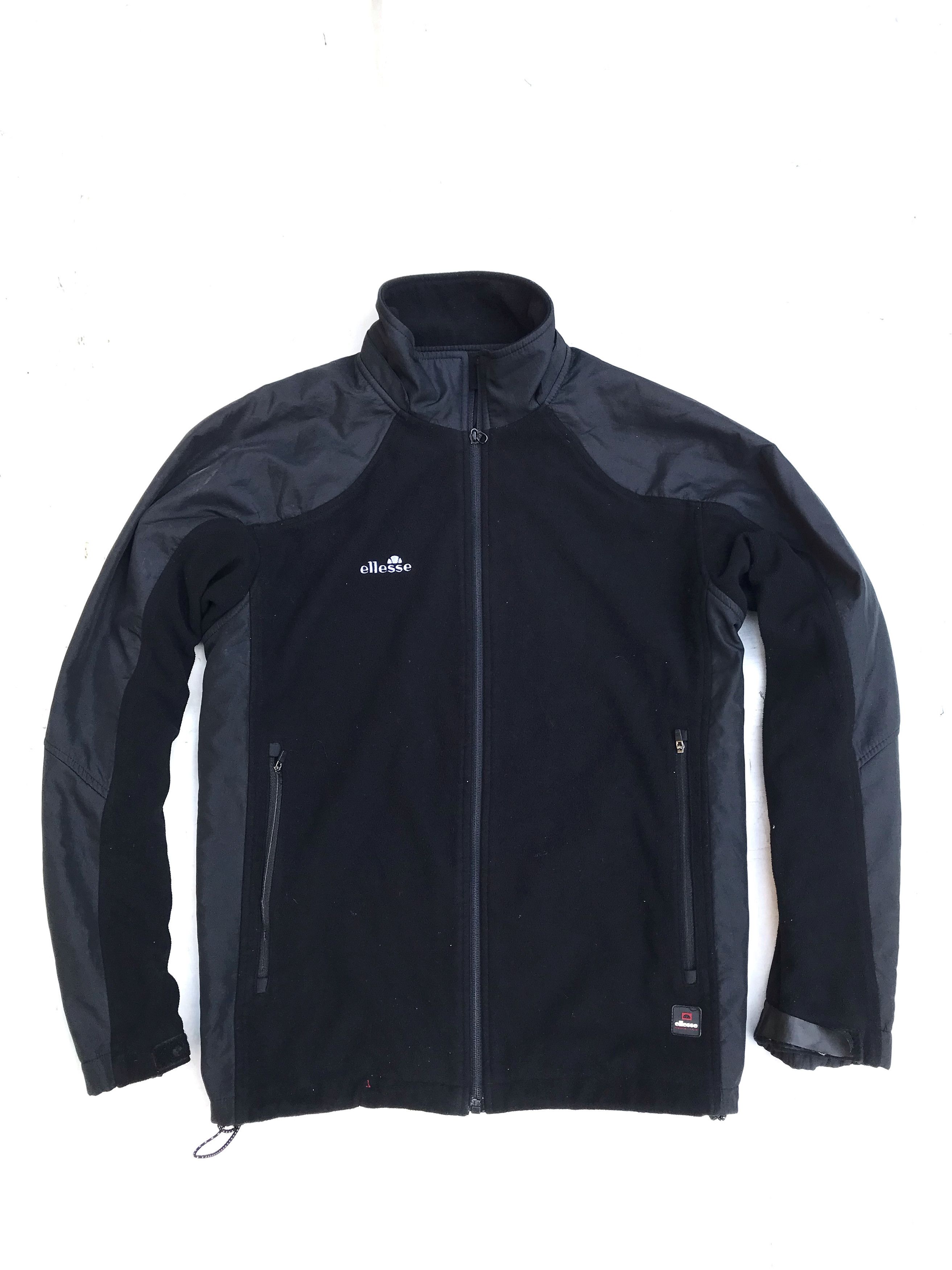 Ellesse Vintage Ellesse Black Polar nylon fleece Jacket Waterproof Size US L / EU 52-54 / 3 - 1 Thumbnail