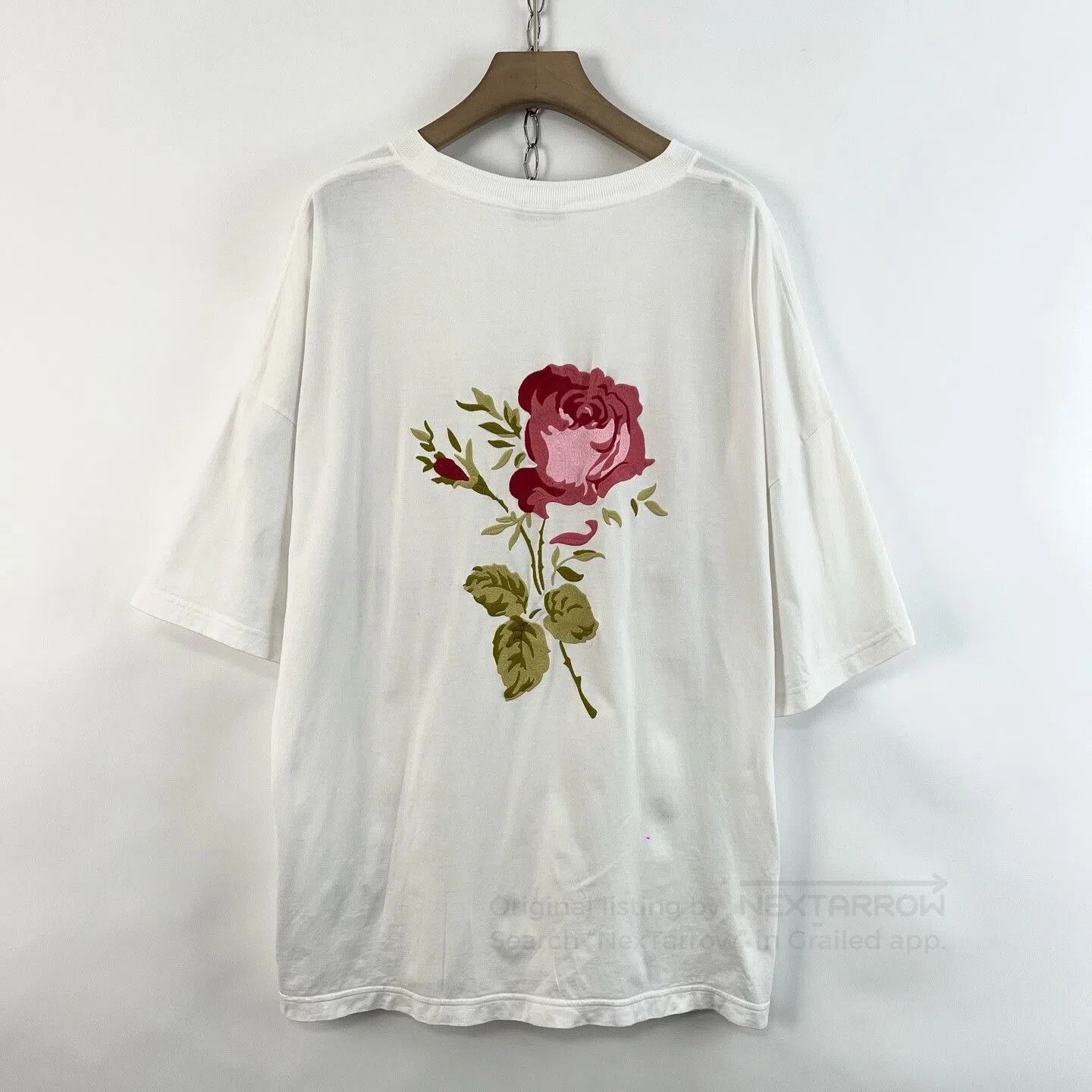 Dior Dior White Rose Embroidered Short Sleeve. Size XXL / US 16-18 / IT 52-54 - 2 Thumbnail