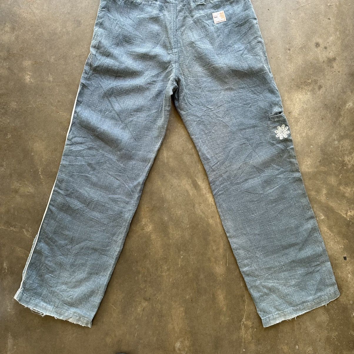 Japanese Brand THC Tokyo Hemp Connection Faded Straigh Cut Trouser Pants Size US 32 / EU 48 - 9 Thumbnail