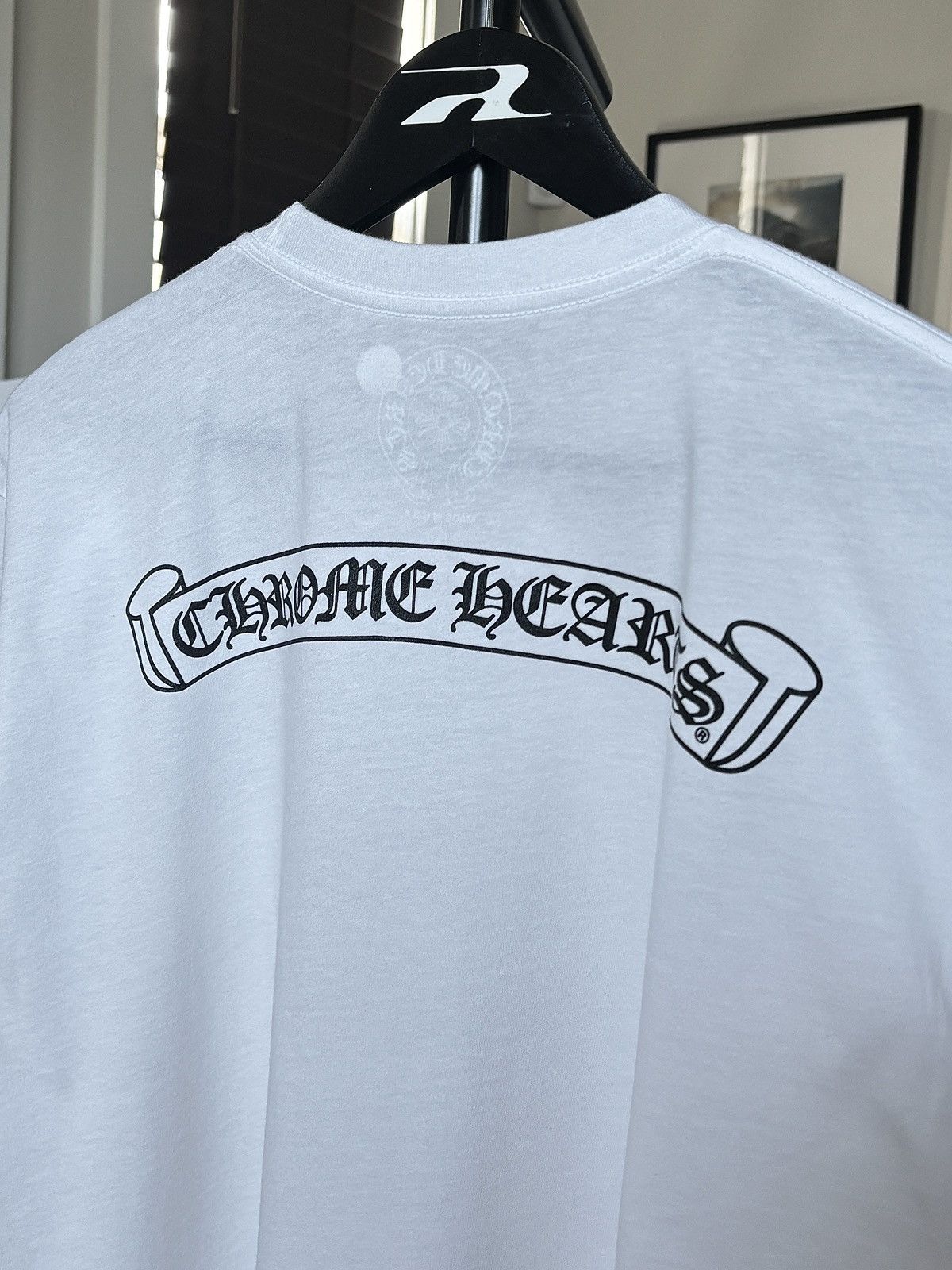 Chrome Hearts CHROME HEARTS | NEW | SCROLL BANNER LOGO TEE Size US XL / EU 56 / 4 - 3 Thumbnail