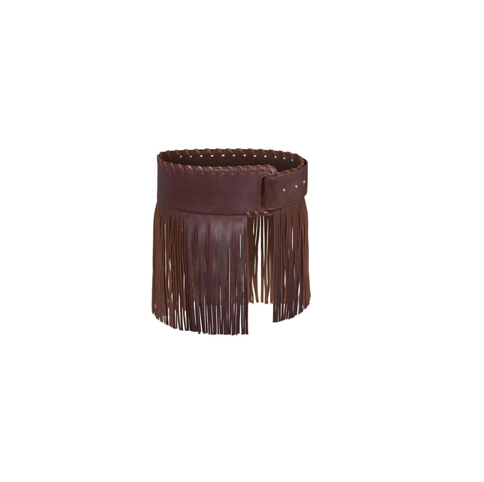 Japanese Brand Y2K Edgy Chunky Modern Belt, Tassel Wide Strap Waistband Size ONE SIZE - 4 Thumbnail