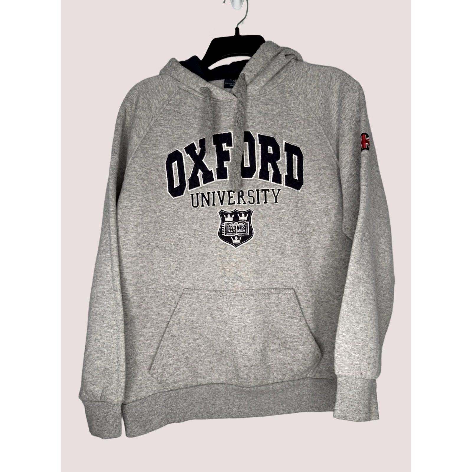 Vintage Oxford University Hoodie Mens Medium Gray College Embroidered Sweatshirt Size US M / EU 48-50 / 2 - 1 Thumbnail
