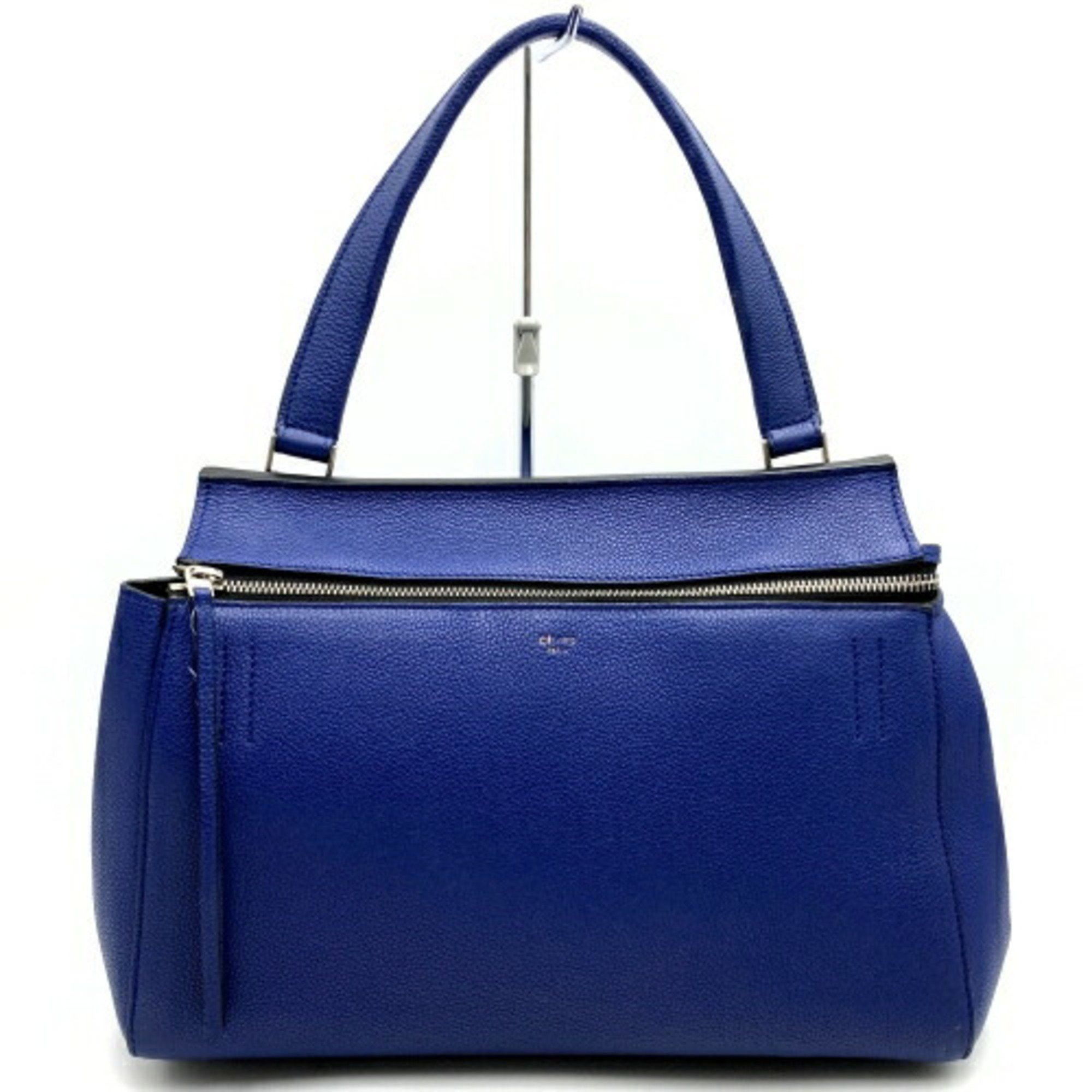 image of Celine Edge Small Handbag Tote Bag Blue Leather Ladies Fashion Itia60Im1Ahe, Women's