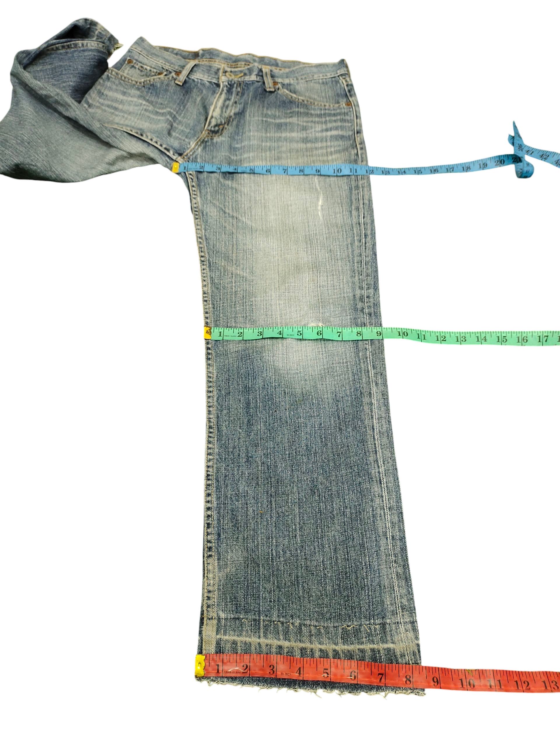 Levi's Vintage Levis 533 Relaxed Distress Faded Denim Jeans Size US 31 - 16 Thumbnail