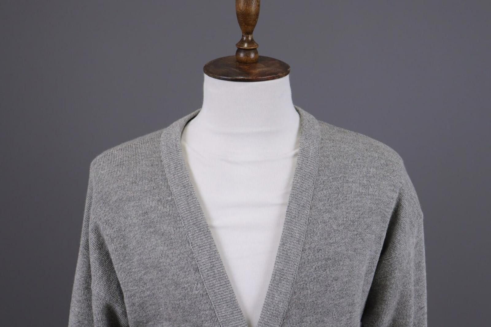 Lacoste Lacoste Gray Wool Button Down Sweater Size 4 / M Size US M / EU 48-50 / 2 - 4 Thumbnail