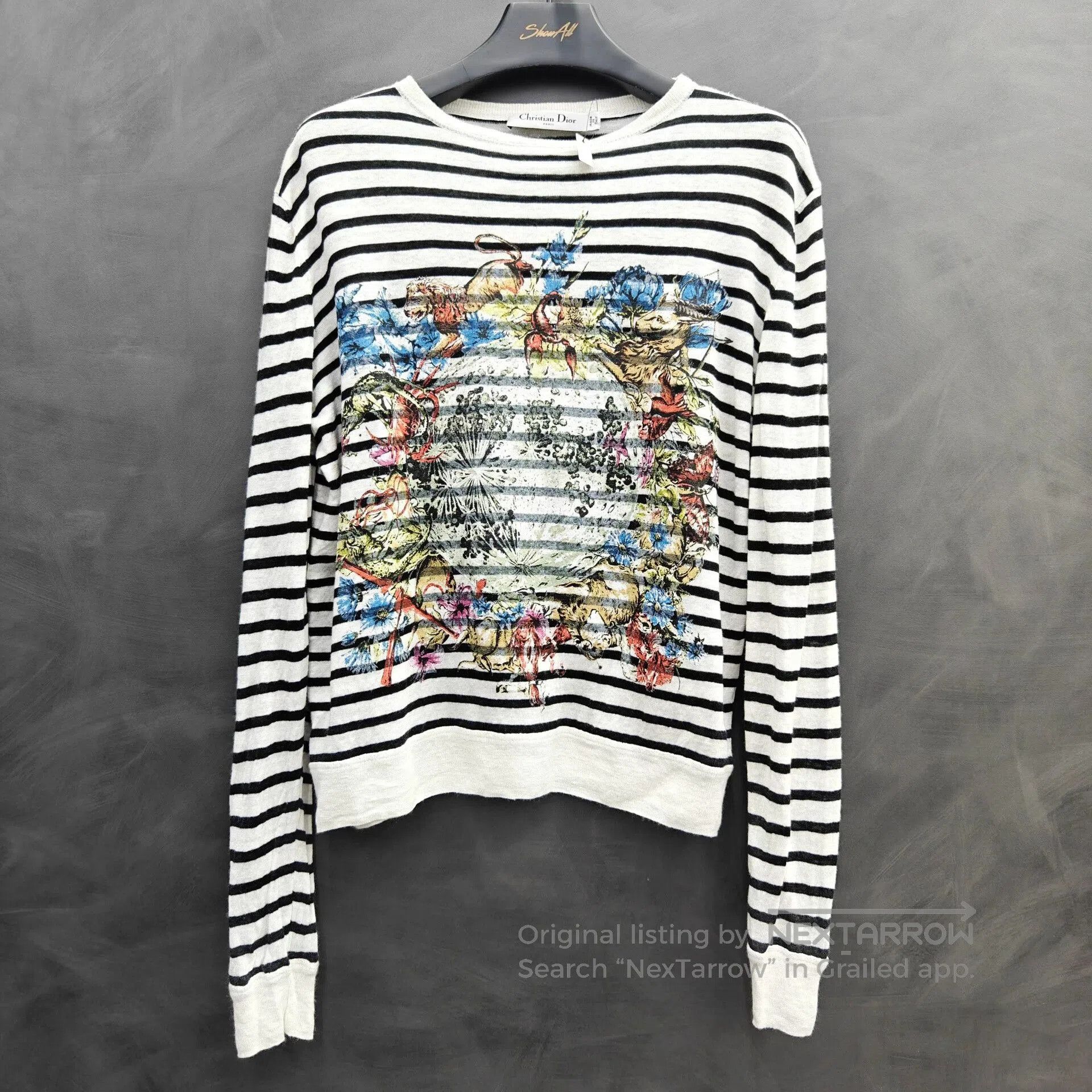 Dior × Hedi Slimane Dior Homme SS04 'Strip' Bee Long Sleeve T