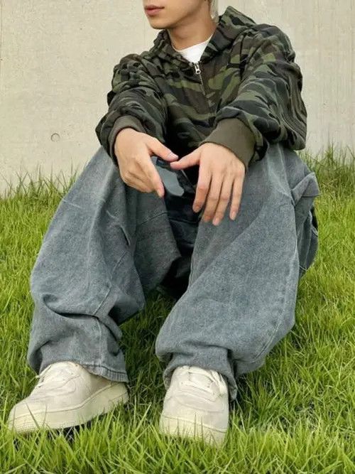 Designer × Japanese Brand × Vintage y2k baggy cargo hiphop Faded pants Size US 35 - 4 Thumbnail