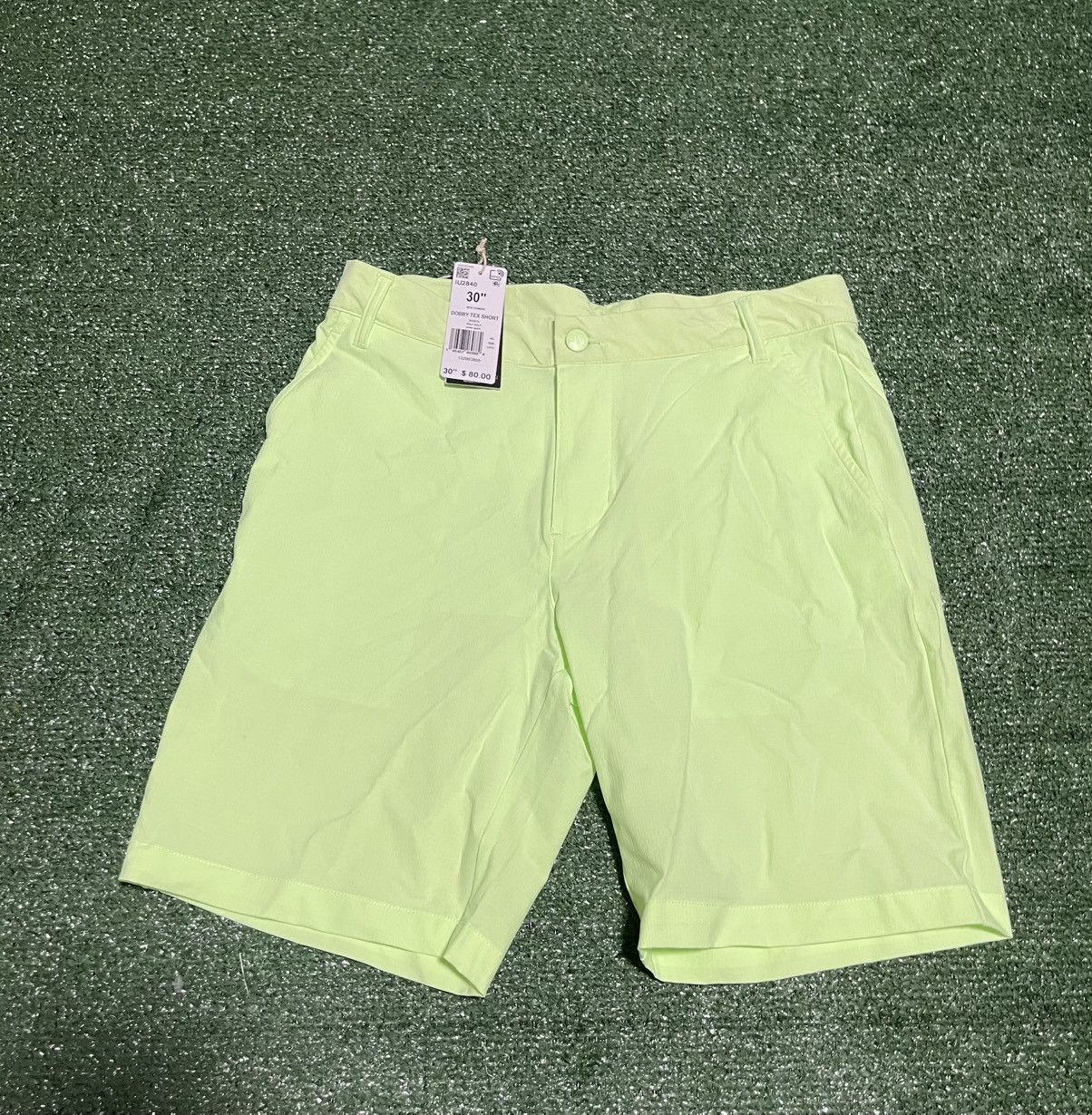 Adidas Adidas Golf Men Neon Green Dobby Tex Spark Performance Size US 30 / EU 46 - 1 Thumbnail