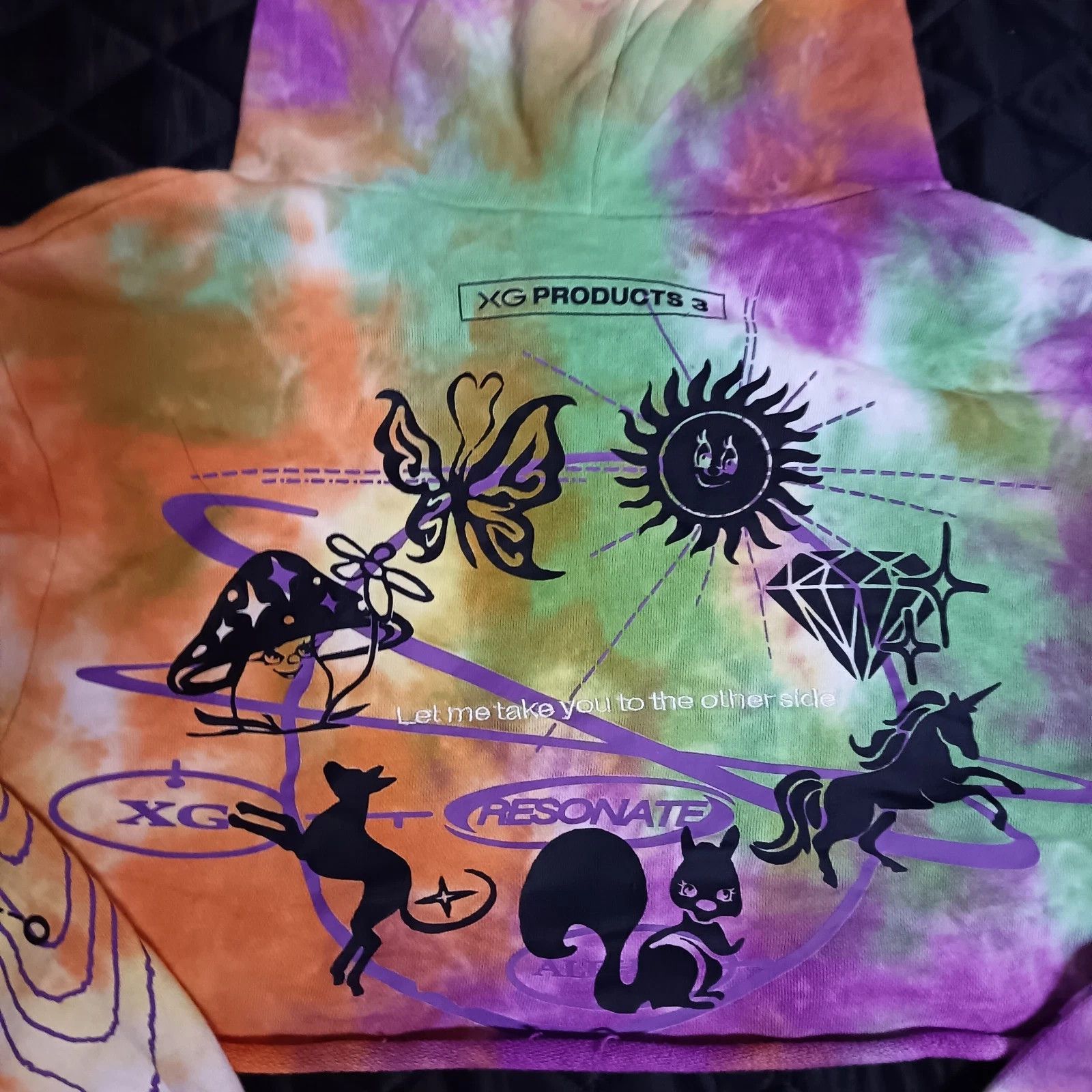 Other XG Tie-Dyed Cropped Hoodie XGALX Kpop Merch Size S / US 4 / IT 40 - 9 Thumbnail