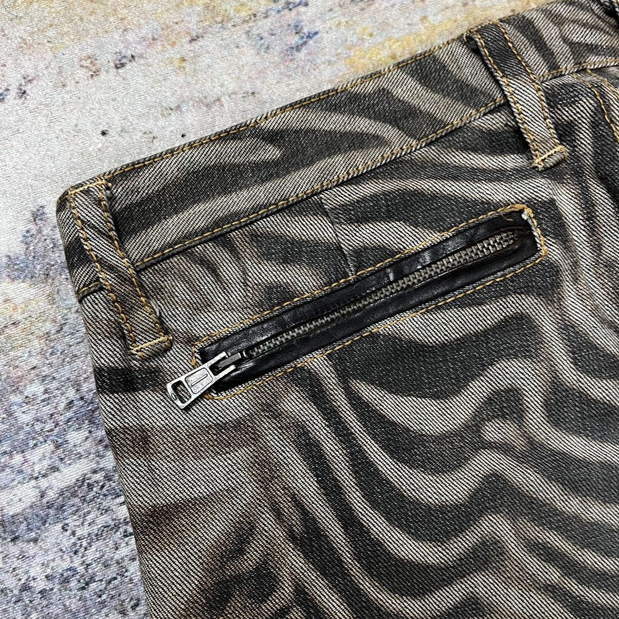 Hysteric Glamour × Tom Rebl Tom Rebl Zebra print denim pants Size US 33 - 14 Thumbnail