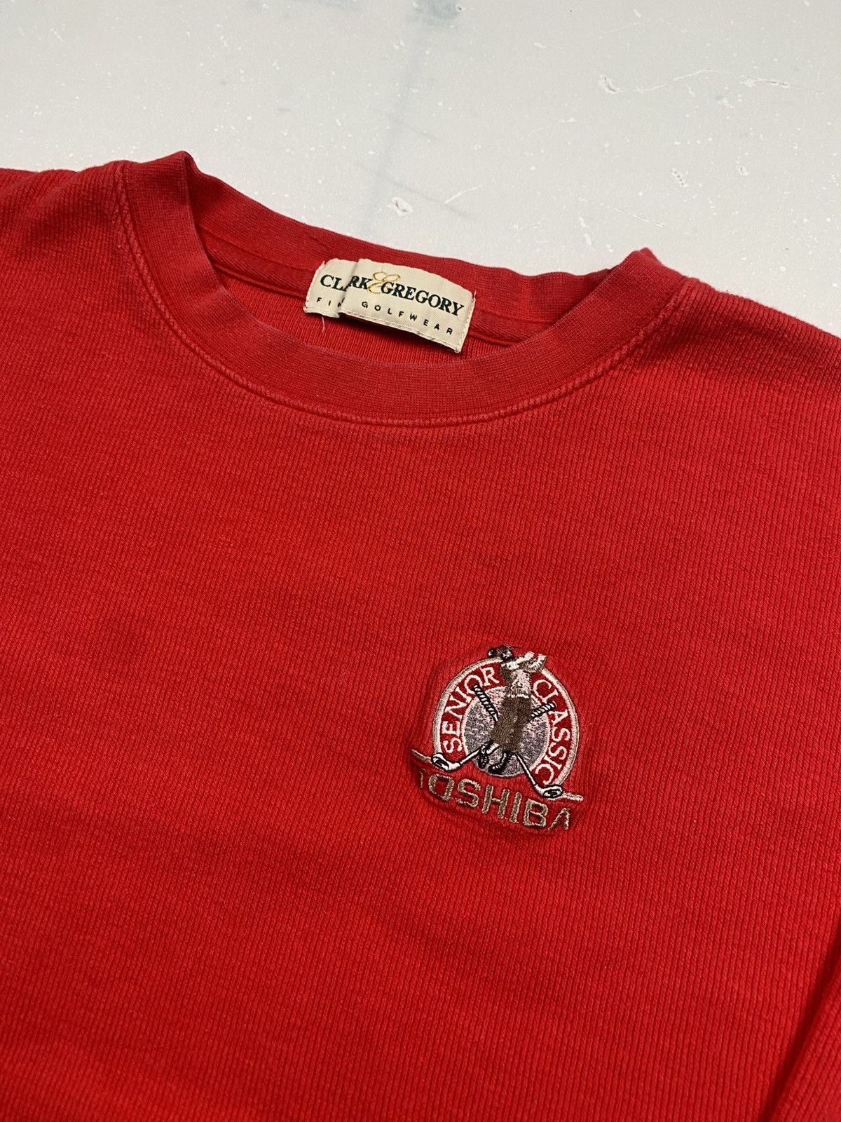 Other Vintage 90s Clark Gregory Toshiba Golf Boxy Knit Crewneck Size US XS / EU 42 / 0 - 2 Thumbnail