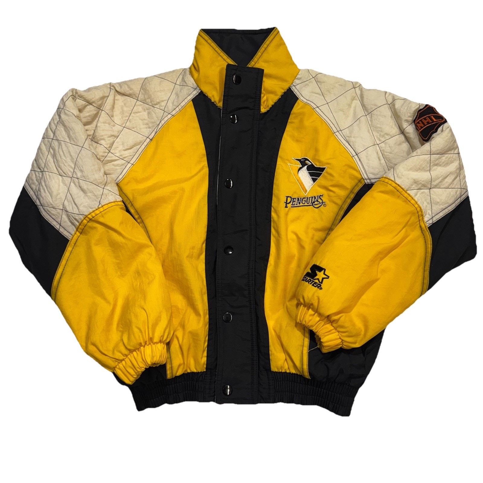 Starter VTG Starter Bomber Penguins NHL Youth Size Medium 90s Jacket Size US XS / EU 42 / 0 - 1 Thumbnail