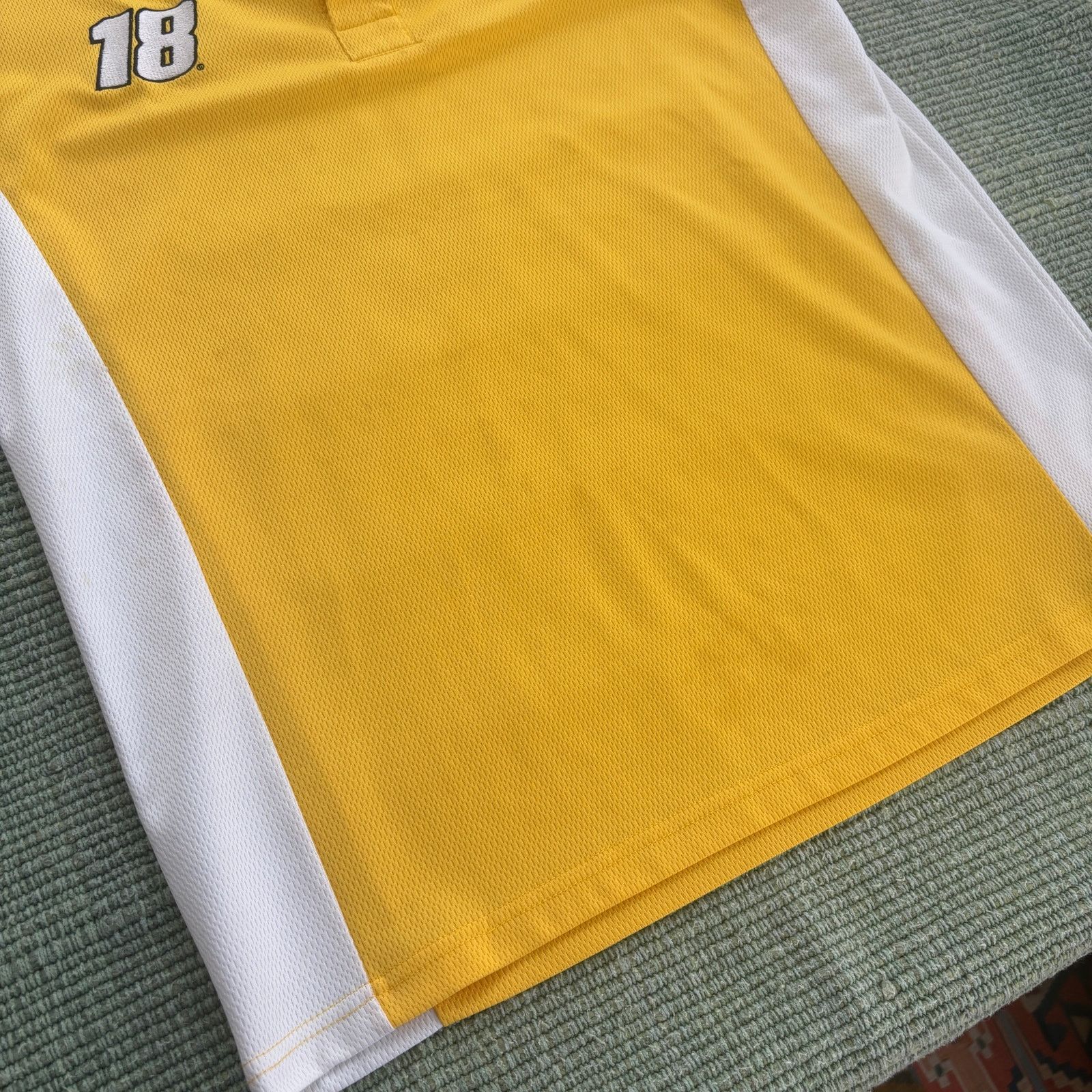 NASCAR × Vintage Vintage Y2K M&M's Branded Yellow NASCAR Polo Shirt Sz L/XL Size US L / EU 52-54 / 3 - 5 Thumbnail