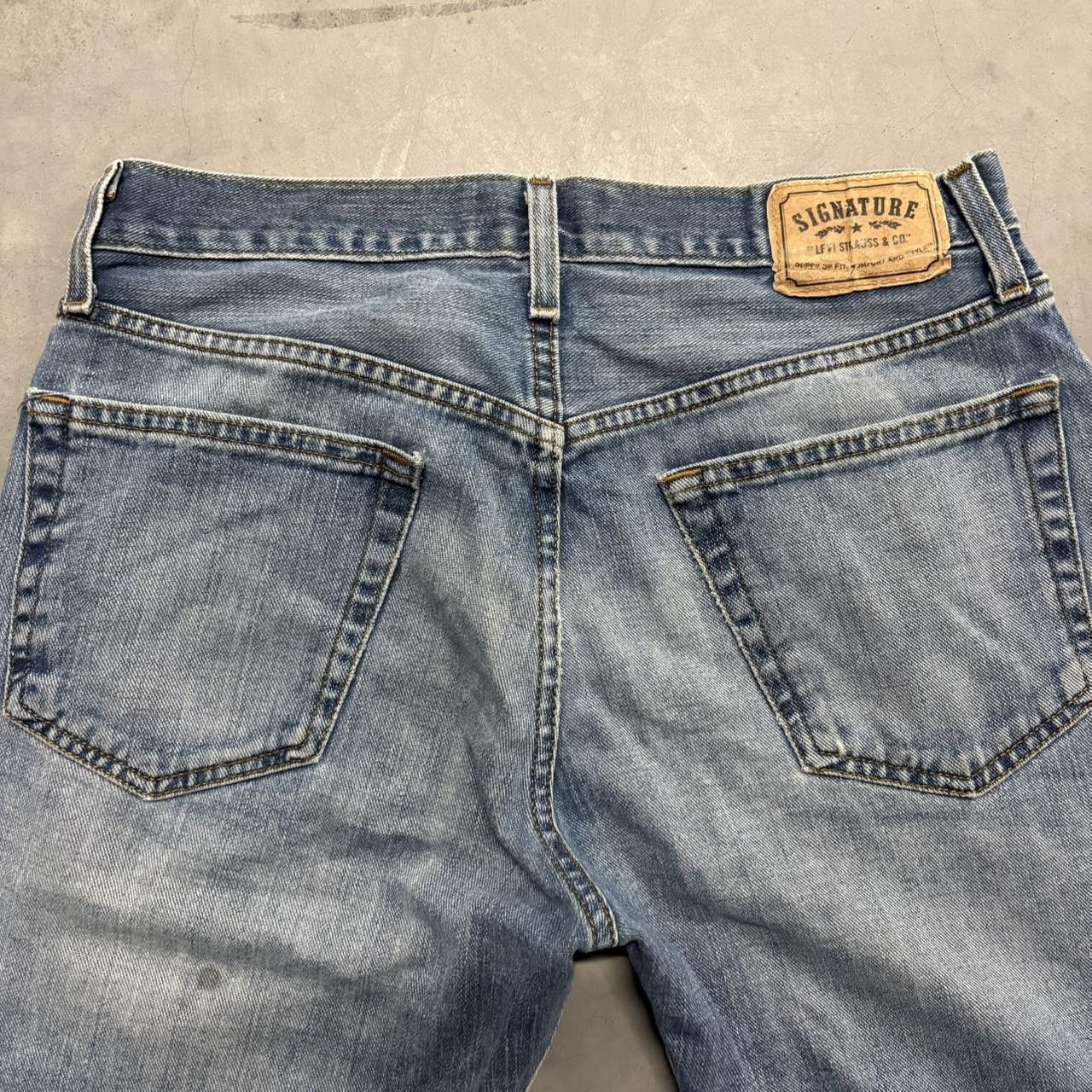 Levi's Crazy Vintage Y2K/2000s Levis Straight Fit Medium Blue Wash Denim Jeans! Size US 32 / EU 48 - 5 Thumbnail