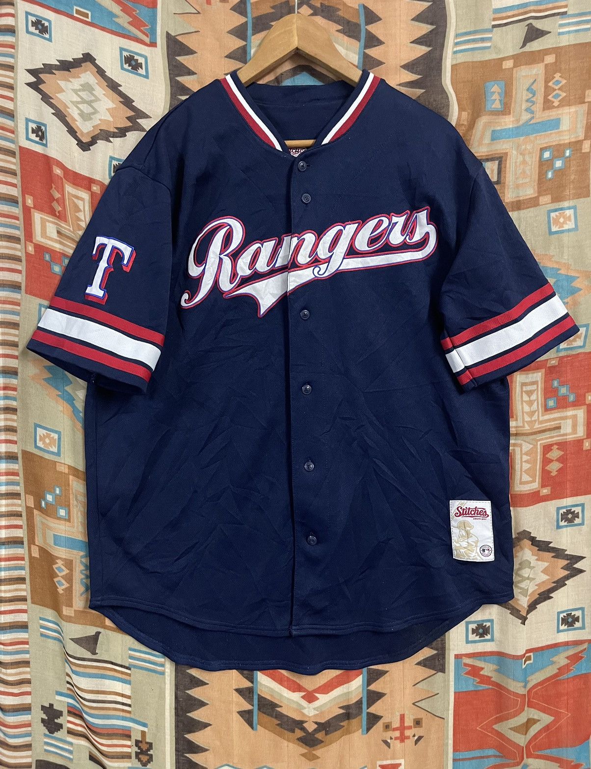 Sports Specialties Rare Baseball Jersey Texas Rangers L Michael Young Softball Size US L / EU 52-54 / 3 - 1 Thumbnail