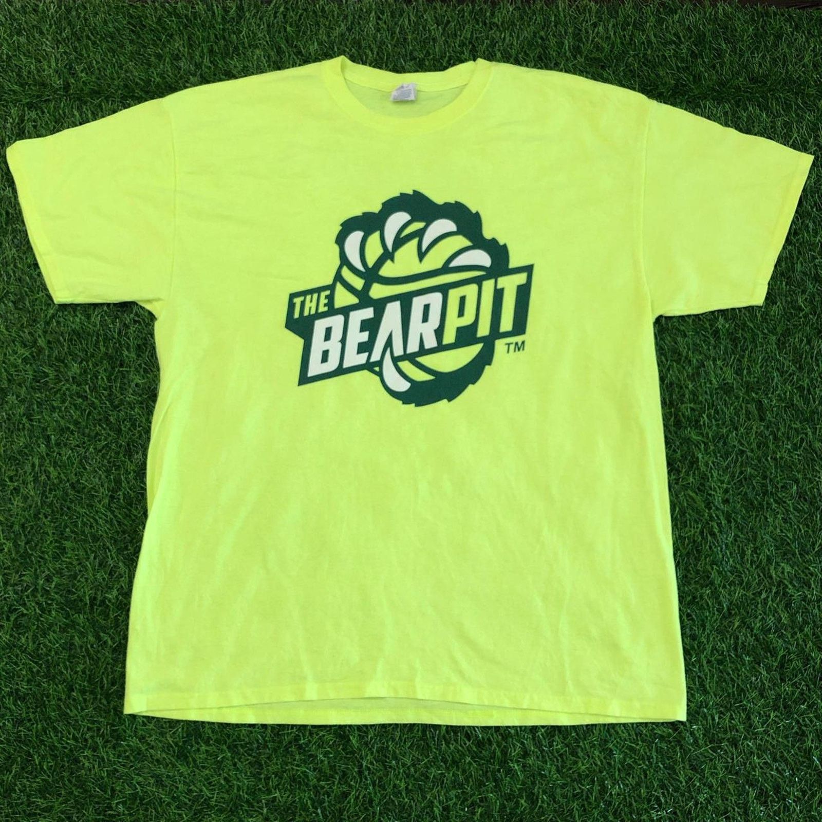 Jerzees Neon Baylor ‘The BearPit’ Graphic Tee Size US XL / EU 56 / 4 - 1 Thumbnail