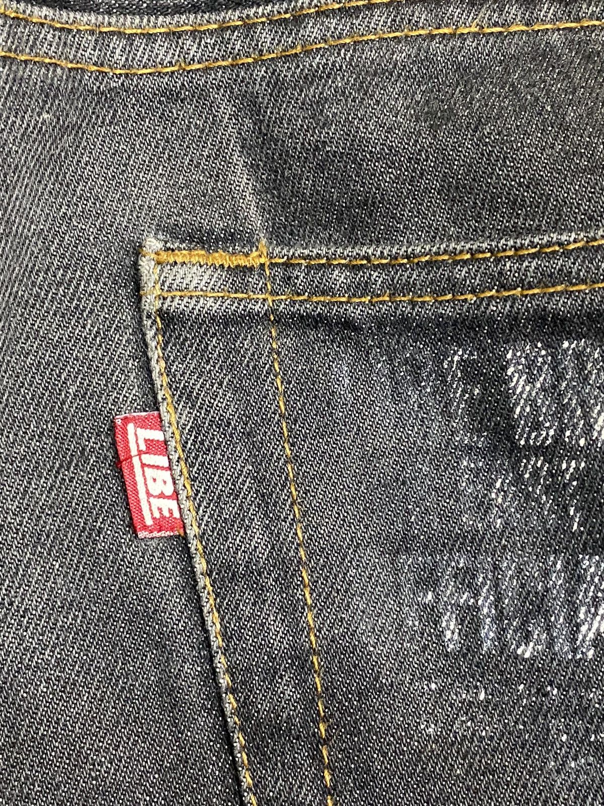 Japanese Brand Libe Brand Univs Co Dark Grey Statement Jeans Size US 34 / EU 50 - 4 Thumbnail