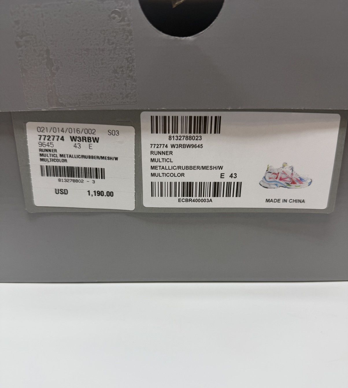 Balenciaga Balenciaga Runner Sneaker Multicolor New Season Size US 10 / EU 43 - 10 Thumbnail