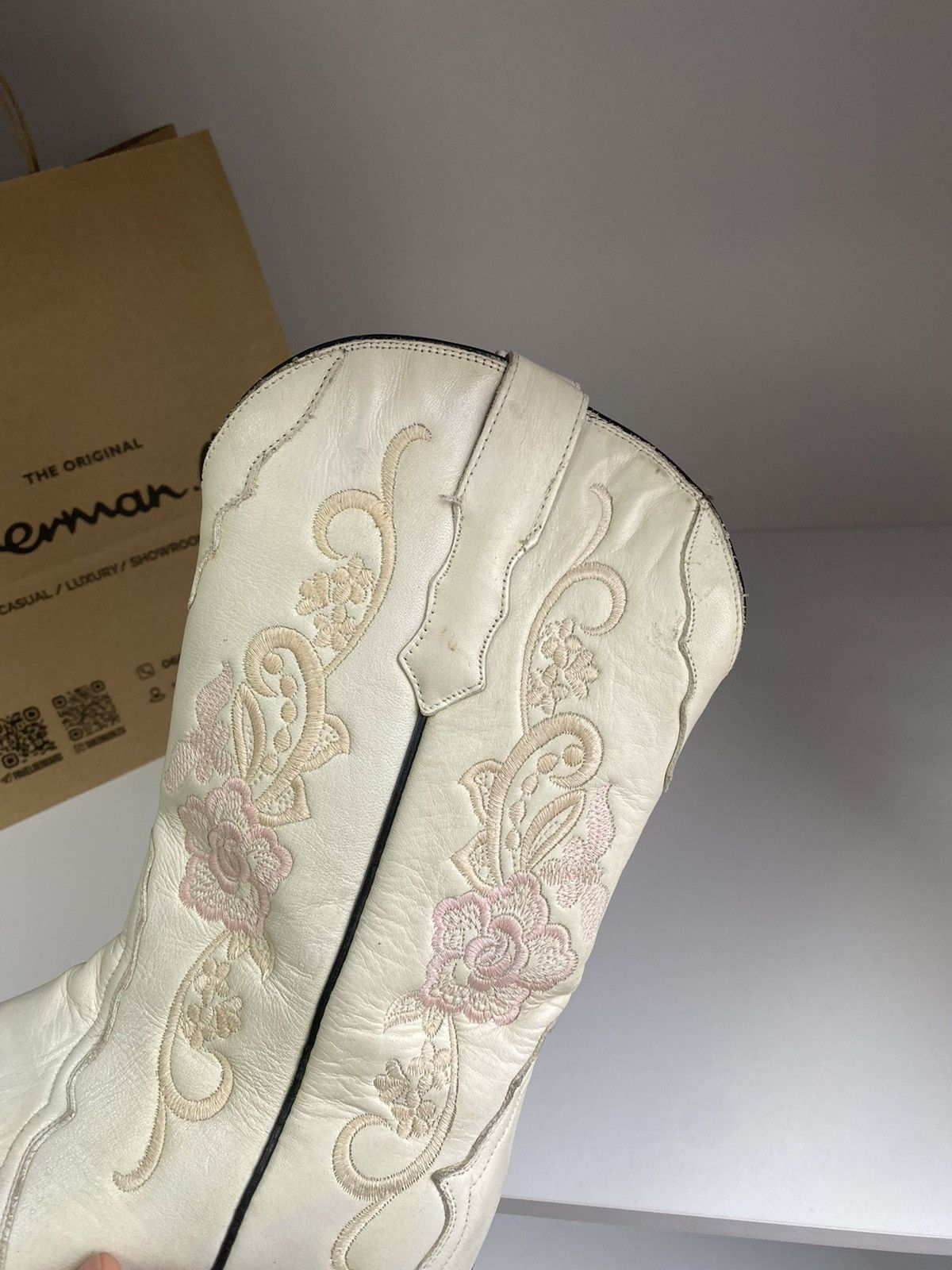 Cowboy Equipment × Vintage Vintage Buffalo Cowboy Western Womens Leather Boots Mexico Size US 7 / IT 37 - 11 Thumbnail
