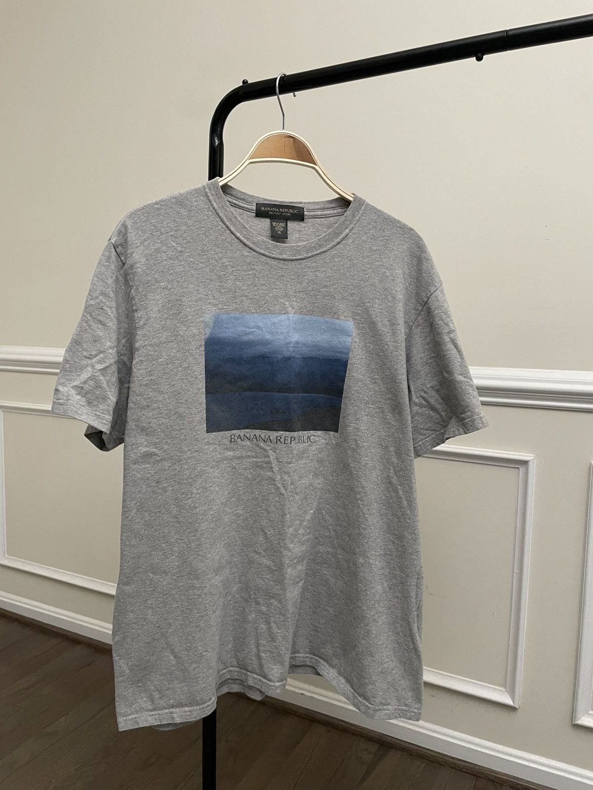 Vintage Vintage Grey Graphic Tee Shirt Nature Unsoundrags Hanes Size US L / EU 52-54 / 3 - 2 Thumbnail