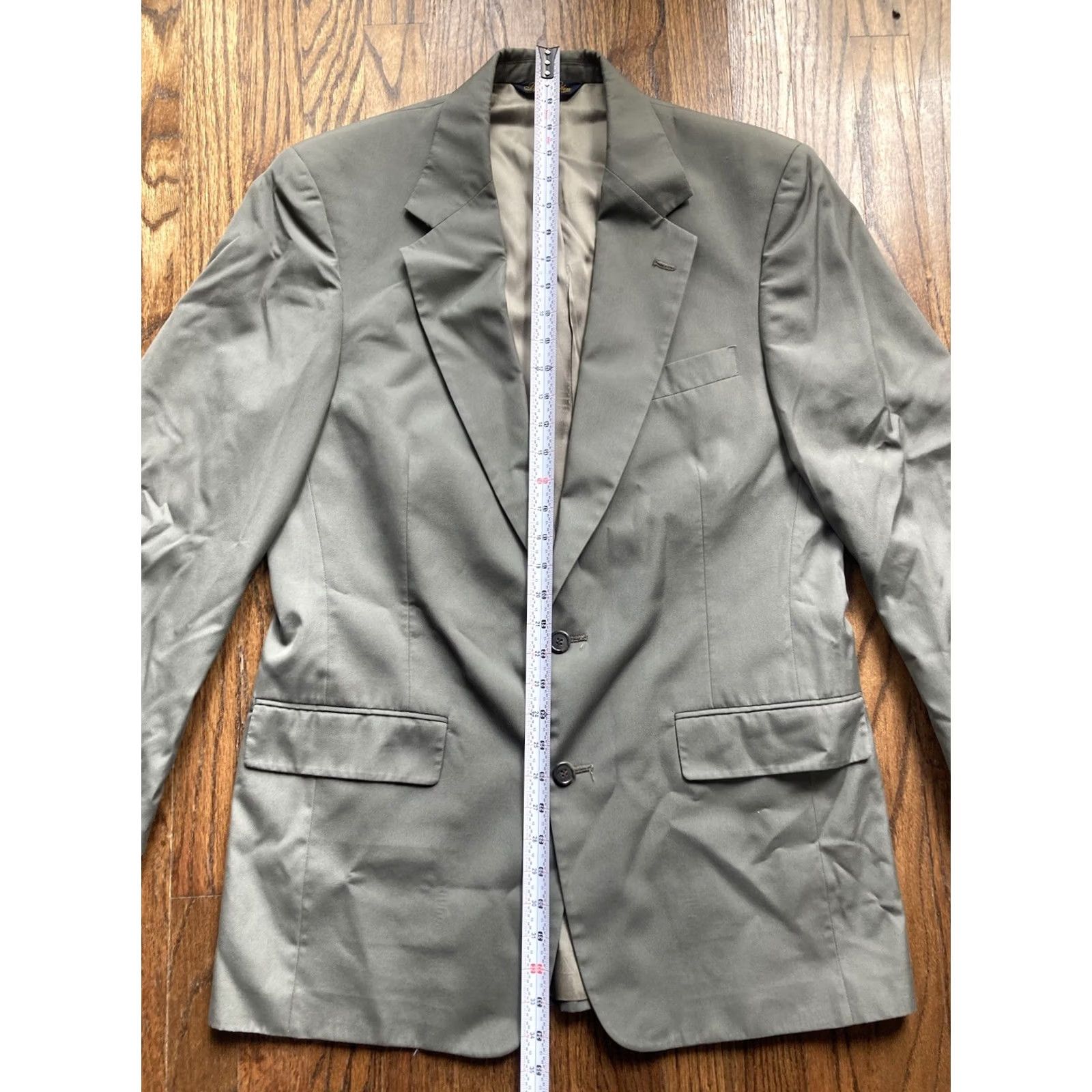 Brooks Brothers VINTAGE Brooks Brothers Sport Coat Jacket Green Notch Lapel 2-Button 40 Long Mens Regular Size US XXS / EU 40 - 6 Thumbnail