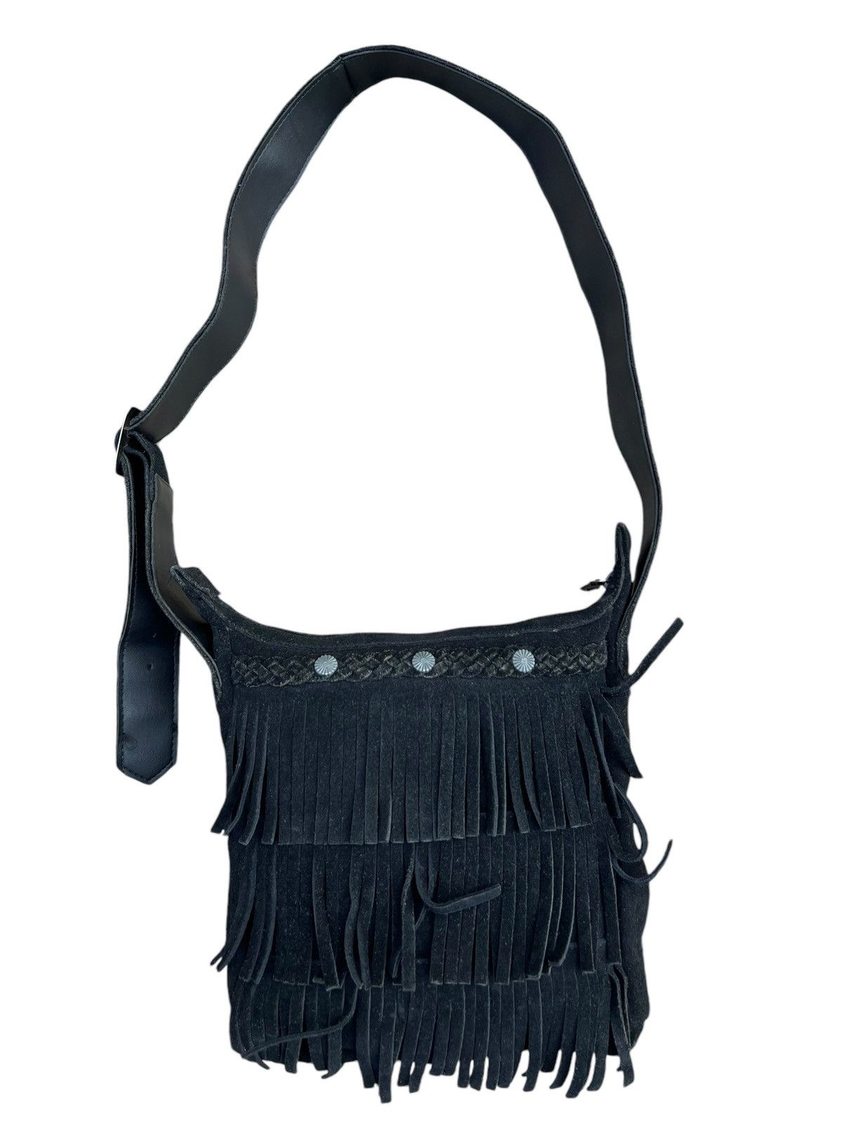 Leather Vintage Minnetonka Suede Leather Fringe Bag Sling Size ONE SIZE - 8 Thumbnail