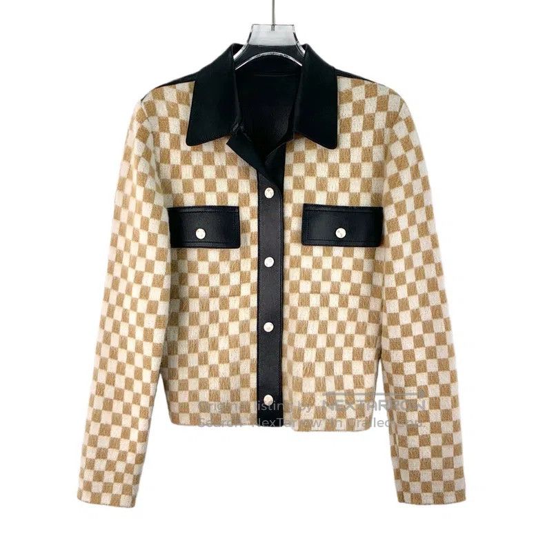 Louis Vuitton Louis Vuitton 24 colour block checkerboard wool lapel sing Size S / US 4 / IT 40 - 1 Thumbnail