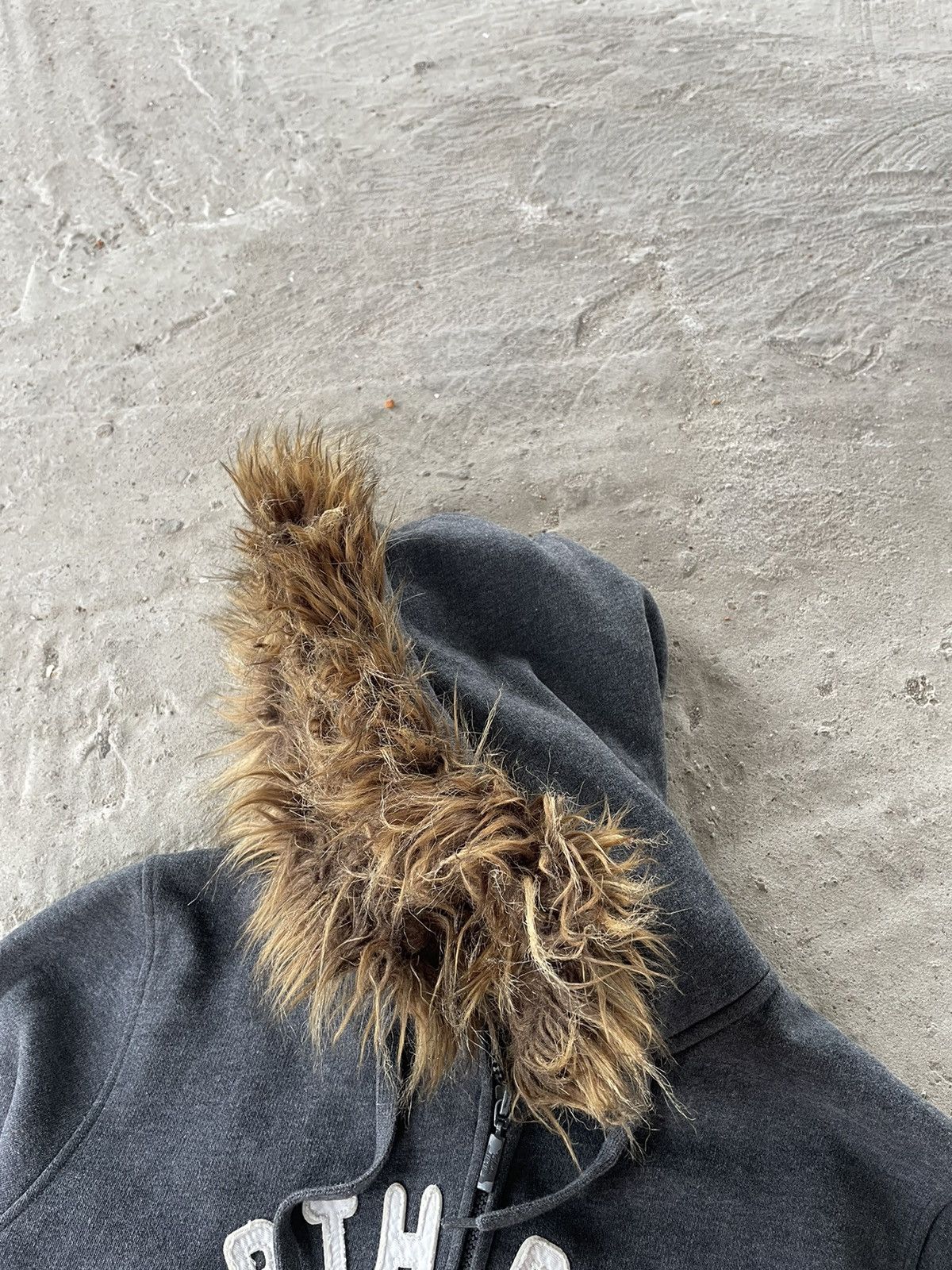 Japanese Brand × Vintage Crazy Y2K NorthPoint Faux Fur Zip Hoodie Japanese LGB Style Size US S / EU 44-46 / 1 - 5 Thumbnail