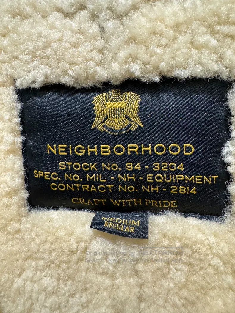 Neighborhood Neighborhood Leather and fur integrated jacket Size US M / EU 48-50 / 2 - 6 Thumbnail