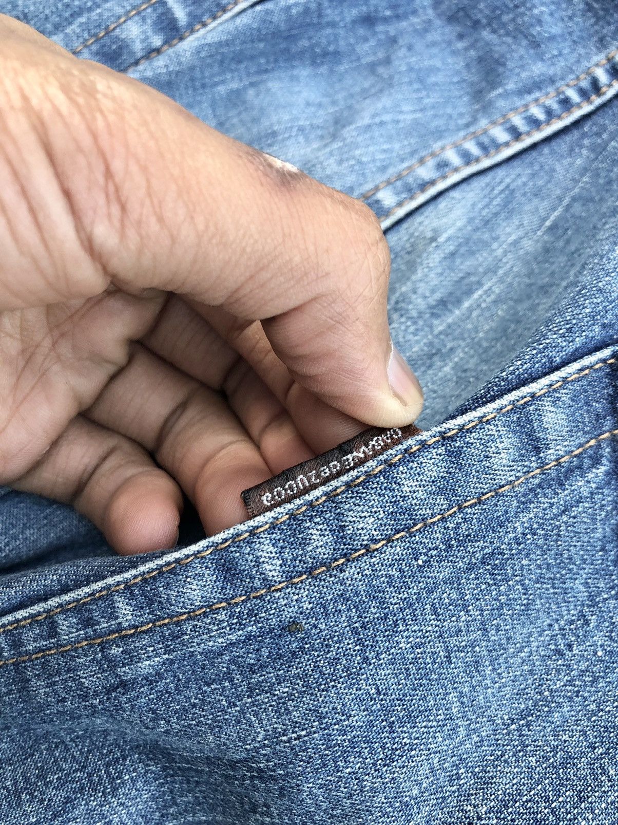 CABANE de ZUCCa WASHED BLUE DENIM Size US 30 / EU 46 - 4 Thumbnail