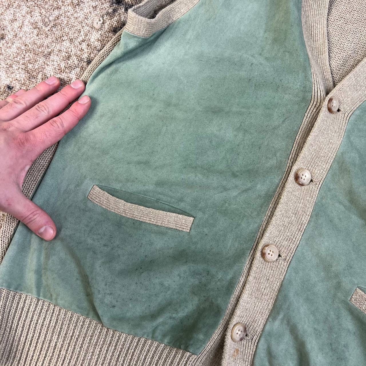 Polo Ralph Lauren Polo Ralph Lauren Vintage 90s Velour Button Up Vest Size US L / EU 52-54 / 3 - 6 Thumbnail