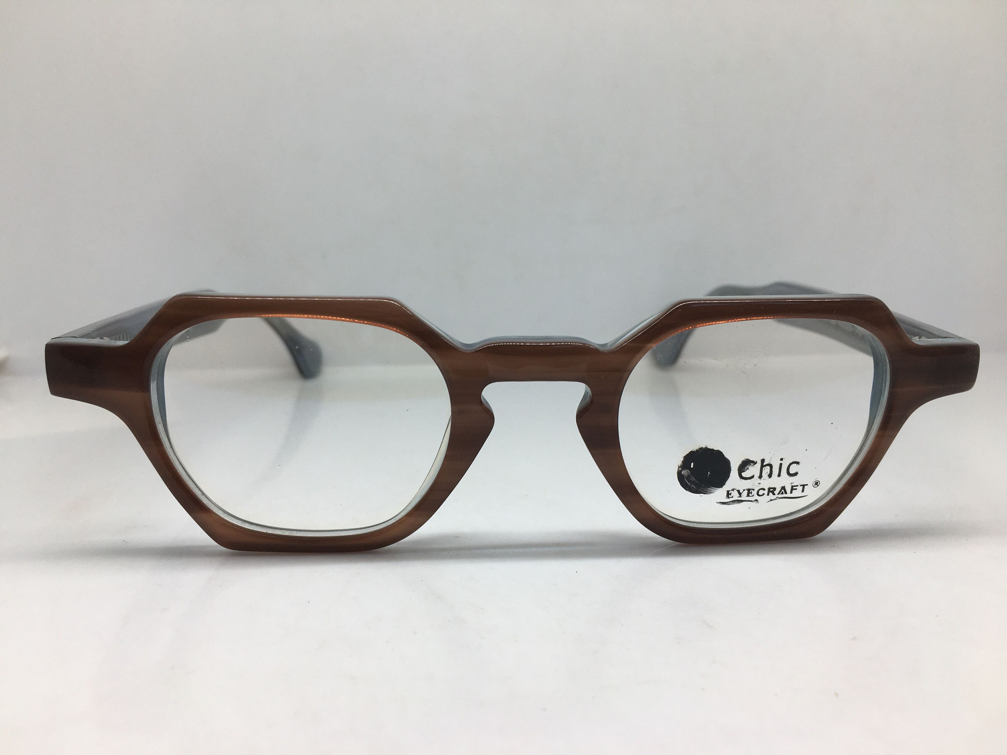 Other EYECRAFT 3013B BrownGREAT GATSBY Eyeglasses Frame Size ONE SIZE - 1 Thumbnail