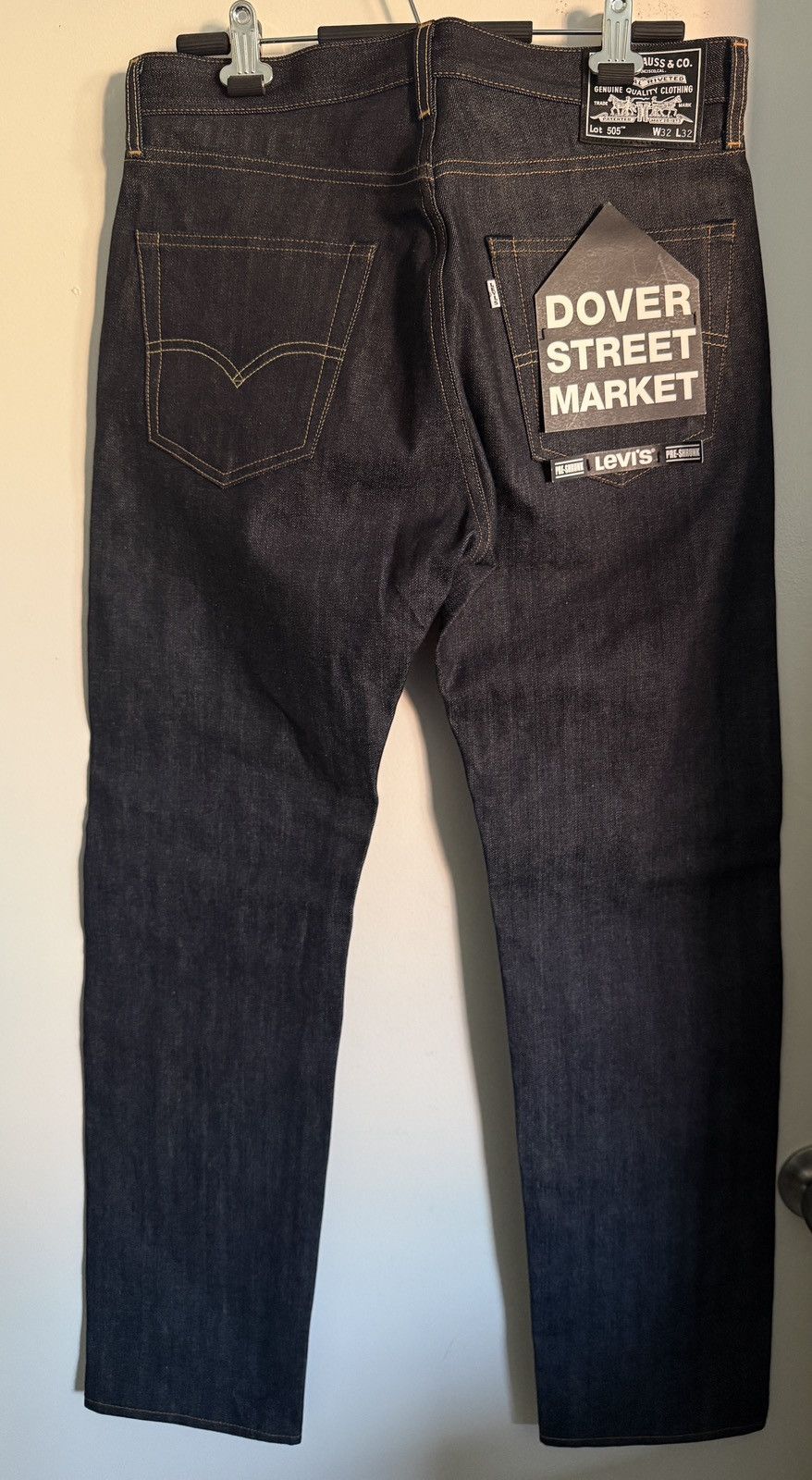 Levi's NEW LEVIS 505 Dover Street Market 20TH raw jeans made in SF Size US 32 / EU 48 - 2 Thumbnail