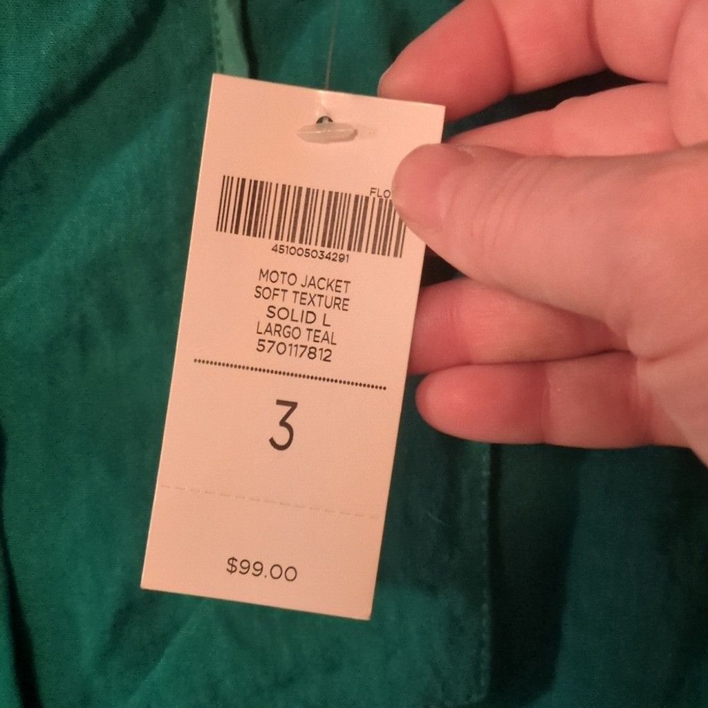 Chicos Chico's largo teal open motor jacket soft texture size 3 Size XL / US 12-14 / IT 48-50 - 4 Thumbnail