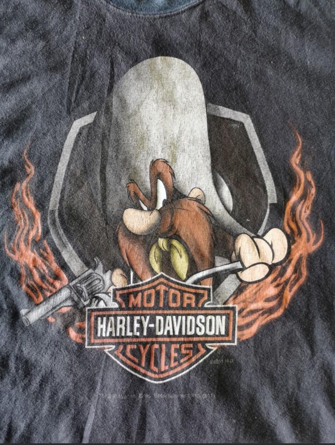 Harley Davidson × Vintage Vintage Harley Davidson Tazmania @ Looney Tunes Size US L / EU 52-54 / 3 - 2 Thumbnail