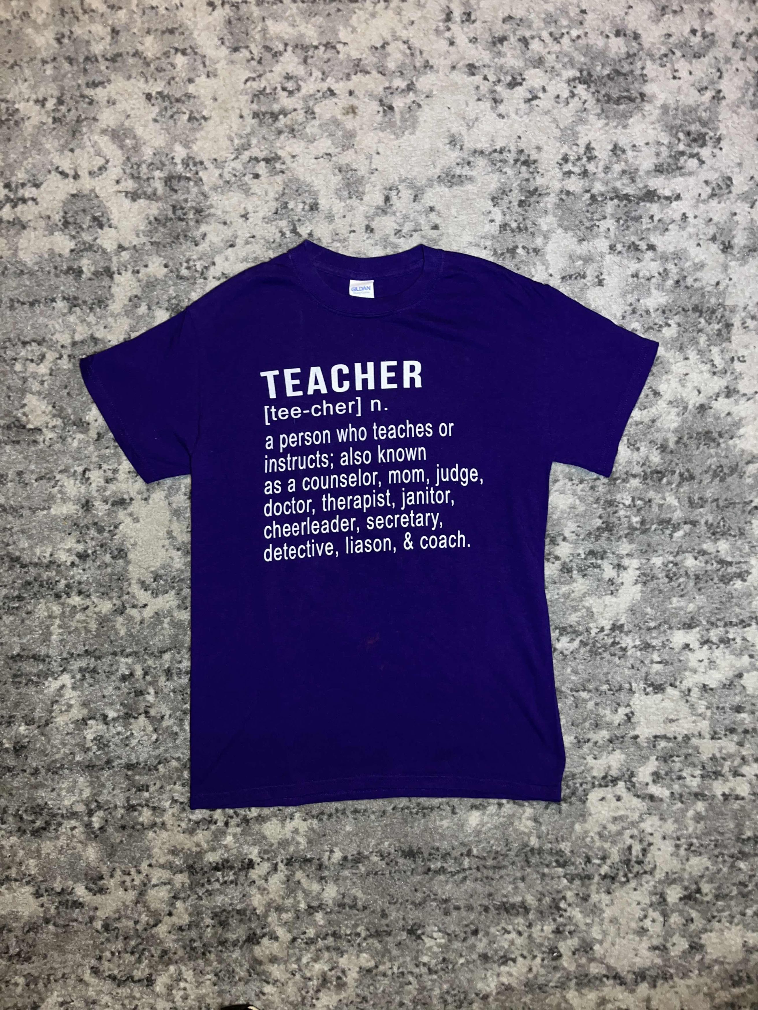 Vintage Y2K Teacher Definition Parody Shirt Size US S / EU 44-46 / 1 - 1 Thumbnail