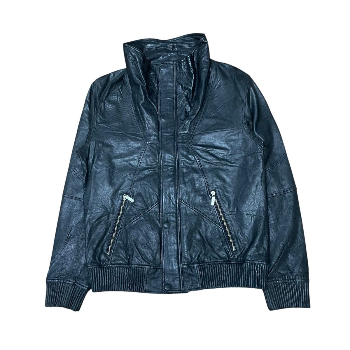 14th Addiction Kaaiakman High Neck Leather Jacket Size US L / EU 52-54 / 3 - 1 Thumbnail