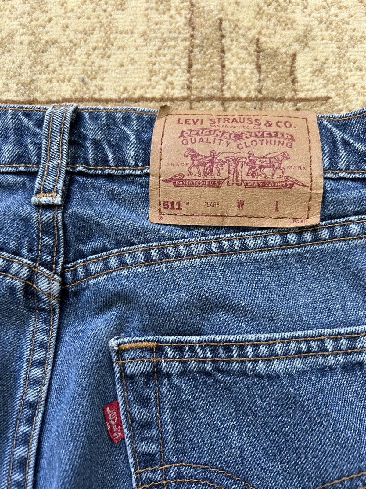 Levi's × Vintage Vintage 90s Levis 511 Flared Denim Jeans Size US 30 / EU 46 - 5 Thumbnail