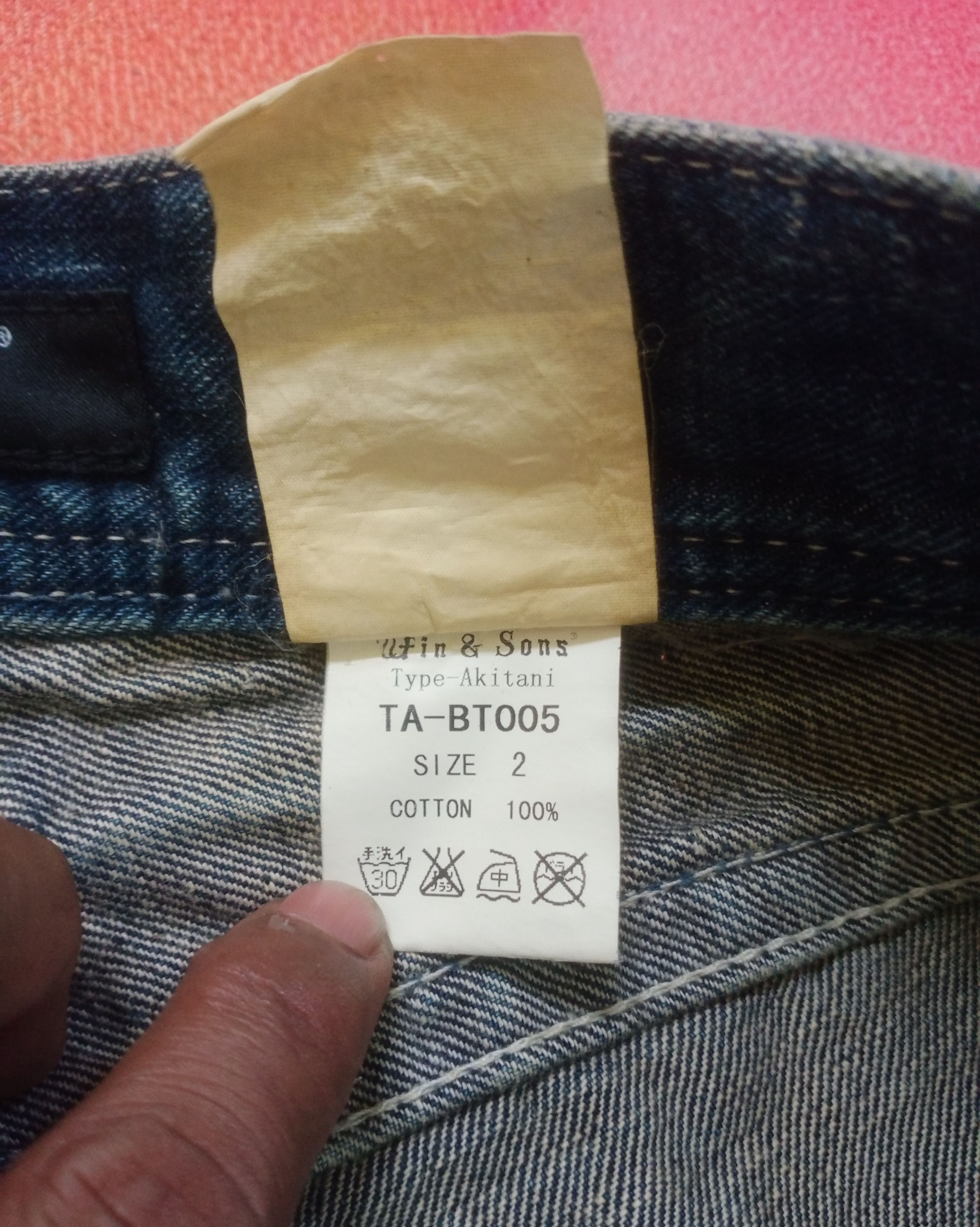 If Six Was Nine Rare Distressed Ufin & Sons Flare Boot cut Jeans Size US 33 - 17 Thumbnail
