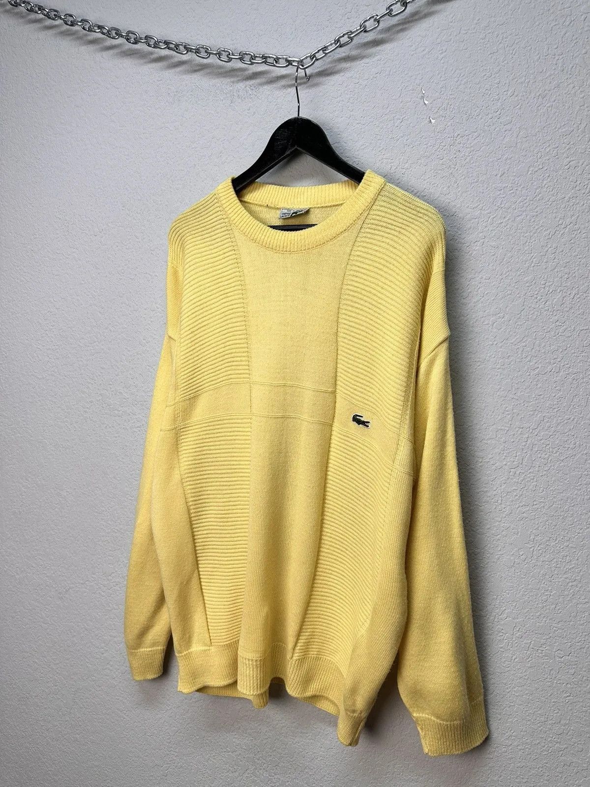 Lacoste Vintage Sweater Lacoste Knit Hand XL 90s Ralph Japanese Y2K Size US L / EU 52-54 / 3 - 2 Thumbnail